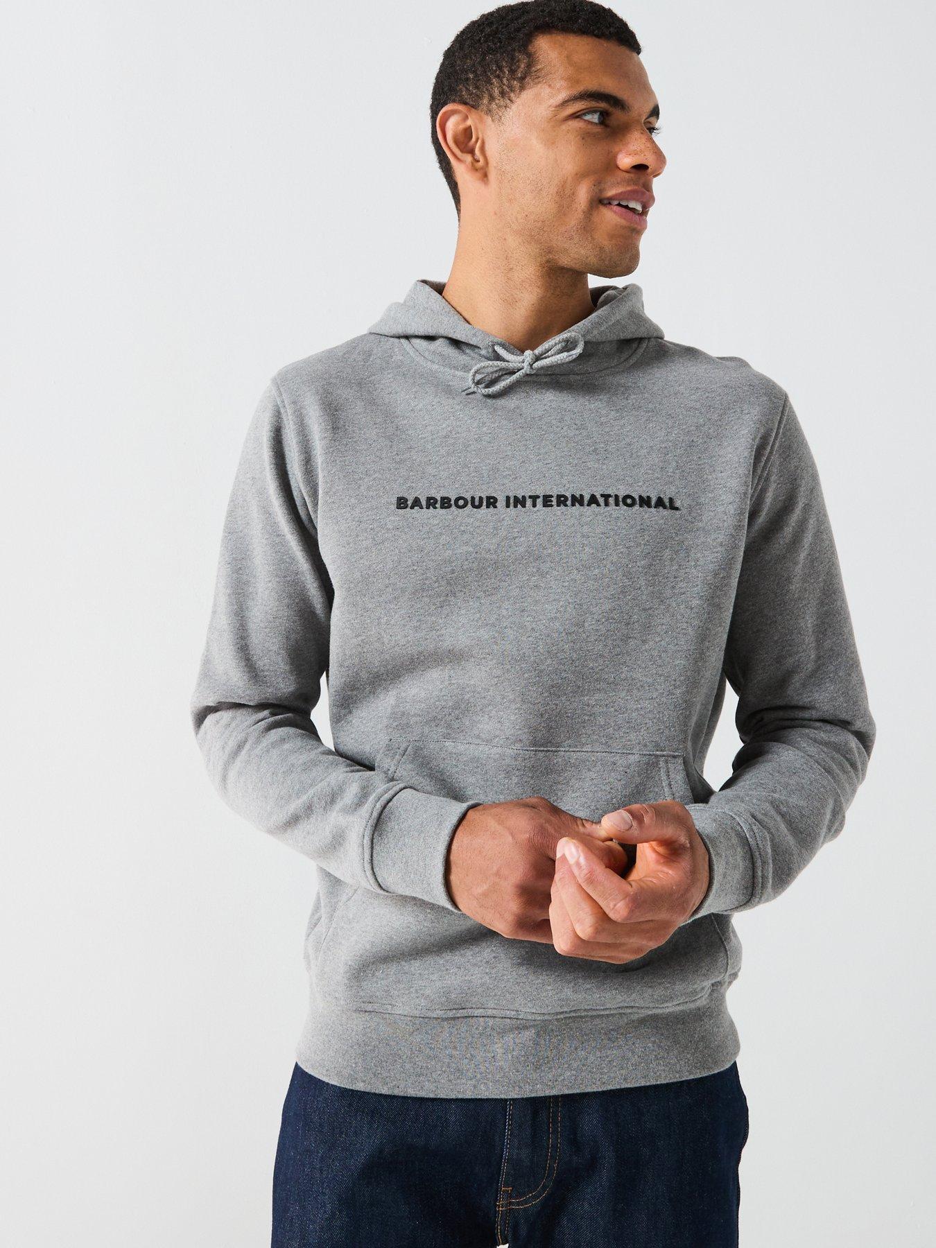 Image 1 of 5 of Barbour International - Exclusive - Overhead Hoodie - Light Grey