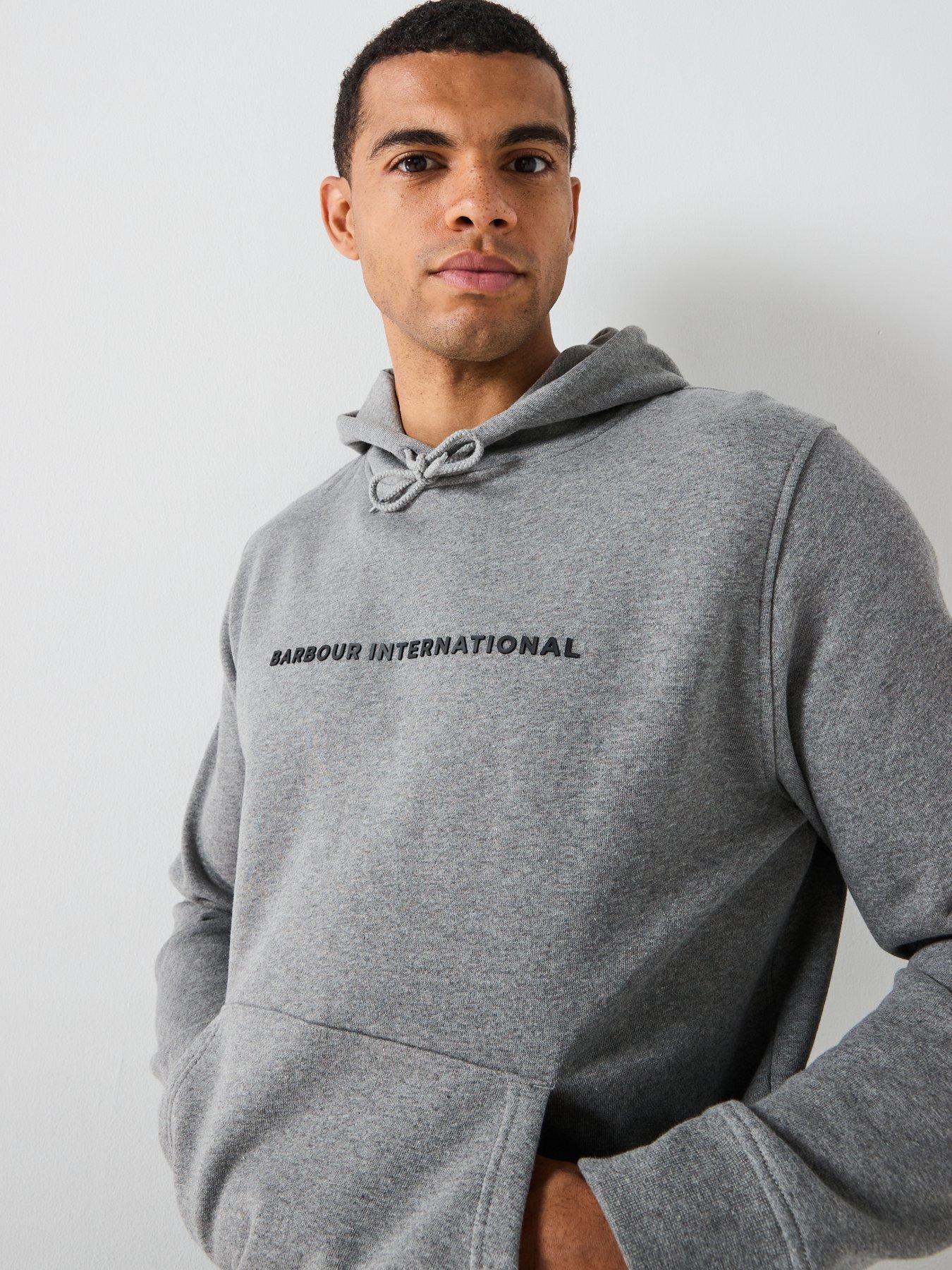 Image 4 of 5 of Barbour International - Exclusive - Overhead Hoodie - Light Grey