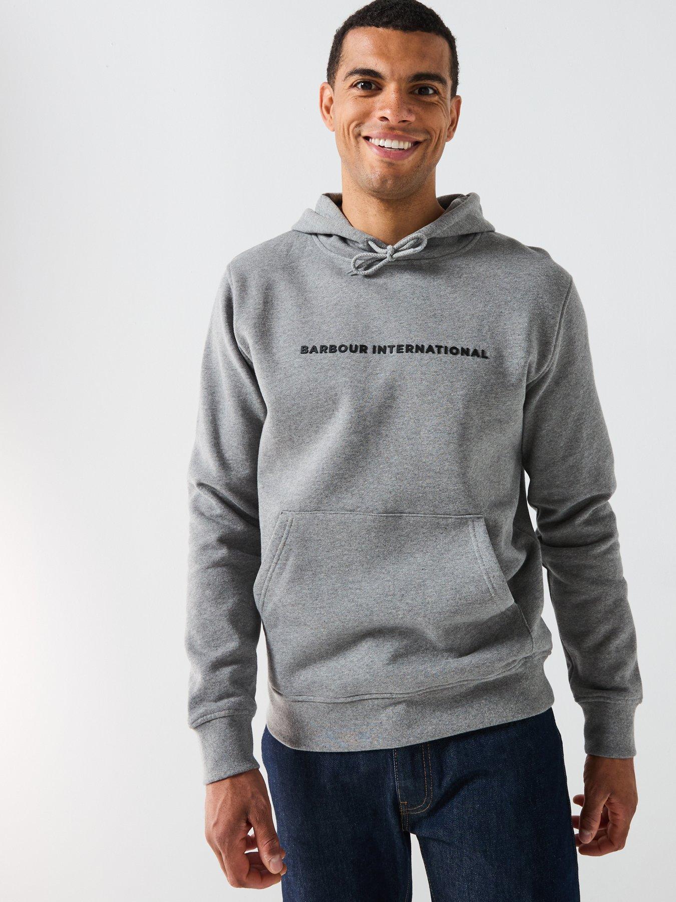 Image 5 of 5 of Barbour International - Exclusive - Overhead Hoodie - Light Grey