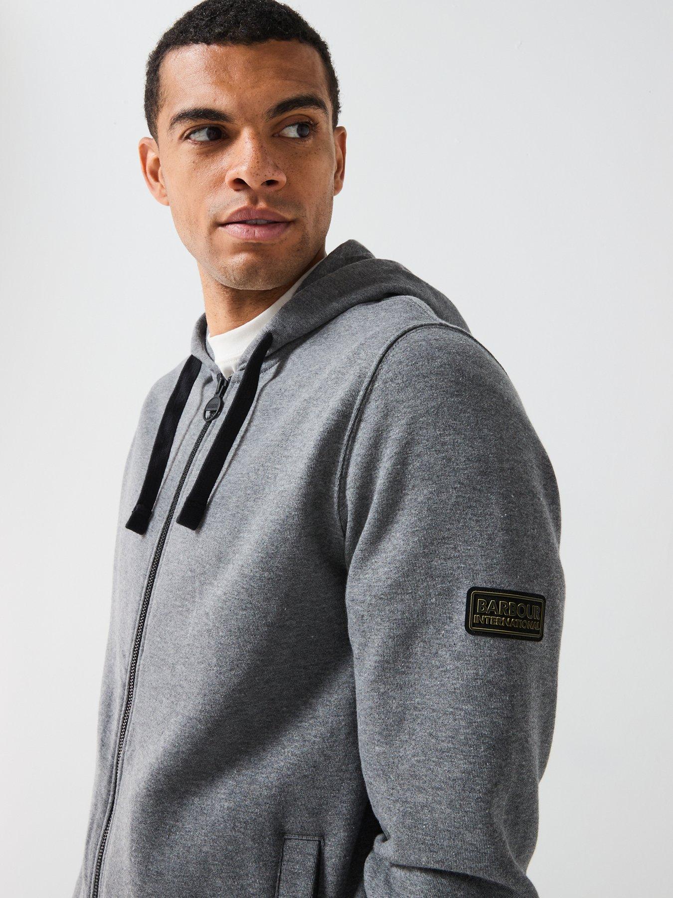 Image 4 of 6 of Barbour International Exclusive - Zip Hoody - Light Grey