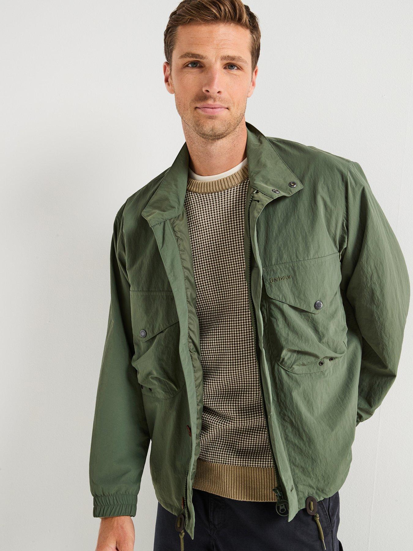 front image of barbour-jig-showerproof-jacket--dark-green