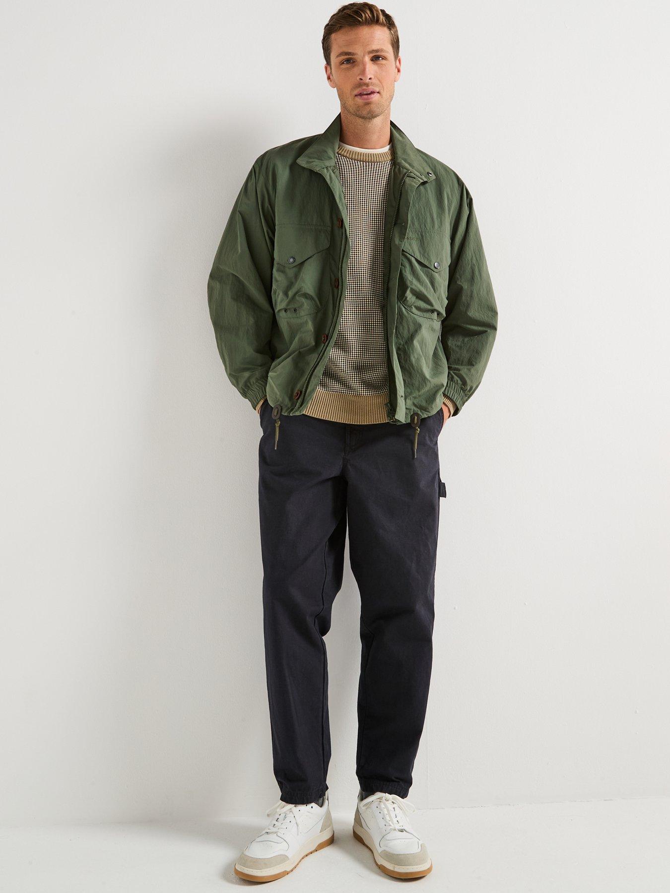  image of barbour-jig-showerproof-jacket--dark-green