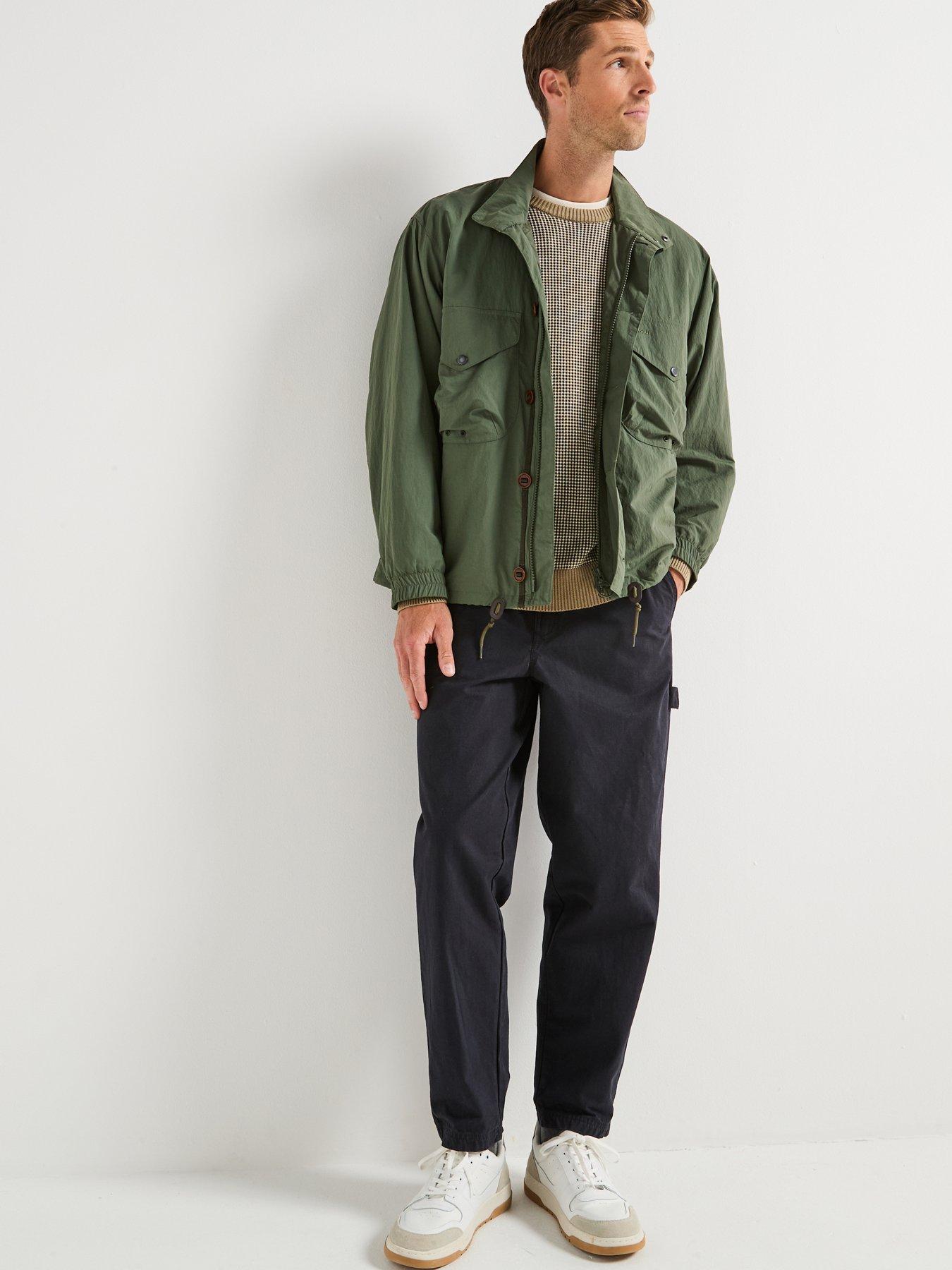  image of barbour-jig-showerproof-jacket--dark-green