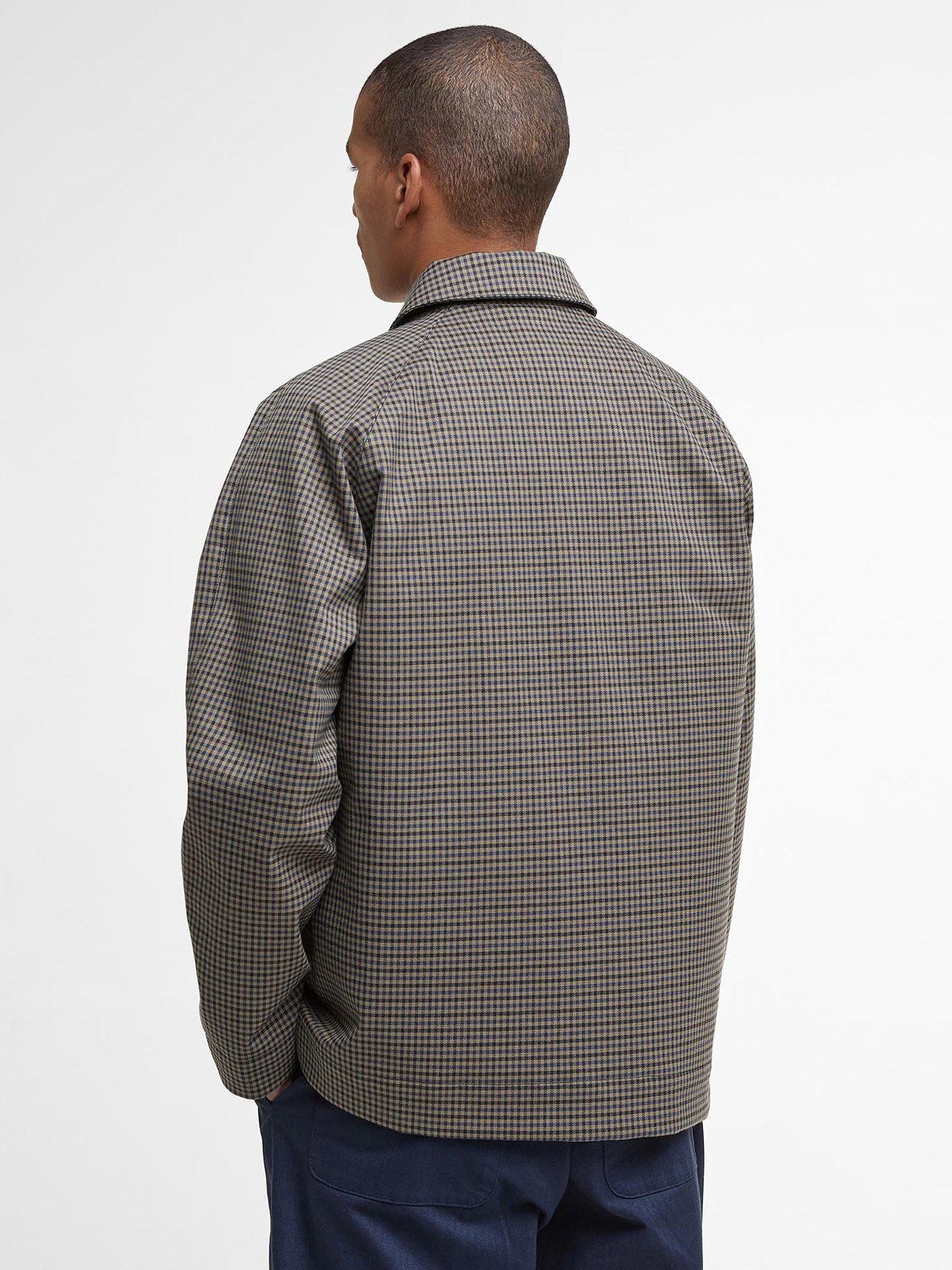 Image 2 of 6 of Barbour Check Short Lorden Showerproof Jacket - brown