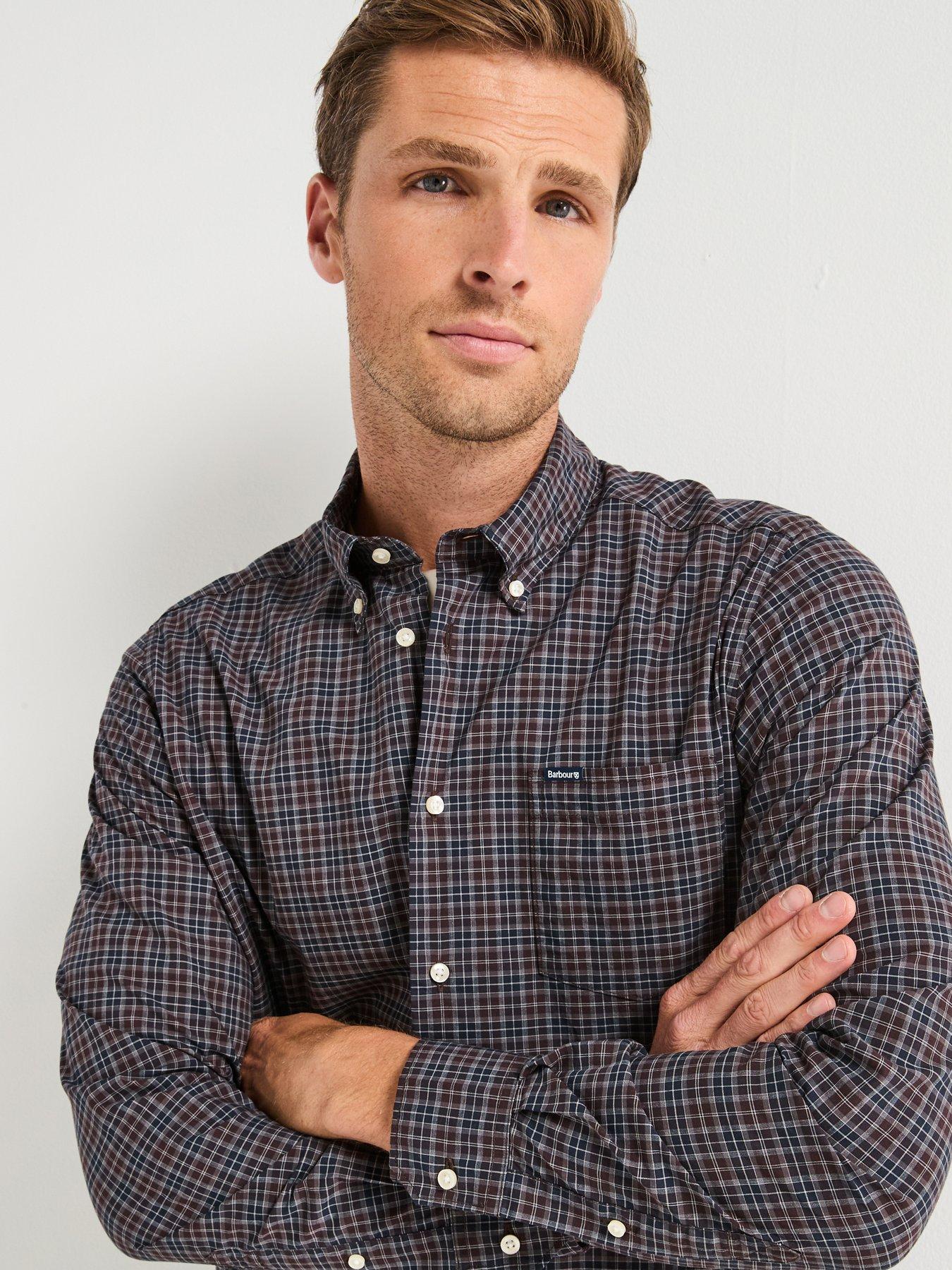 Barbour Lomond Long Sleeve Tailored Fit Tartan Shirt - Blue