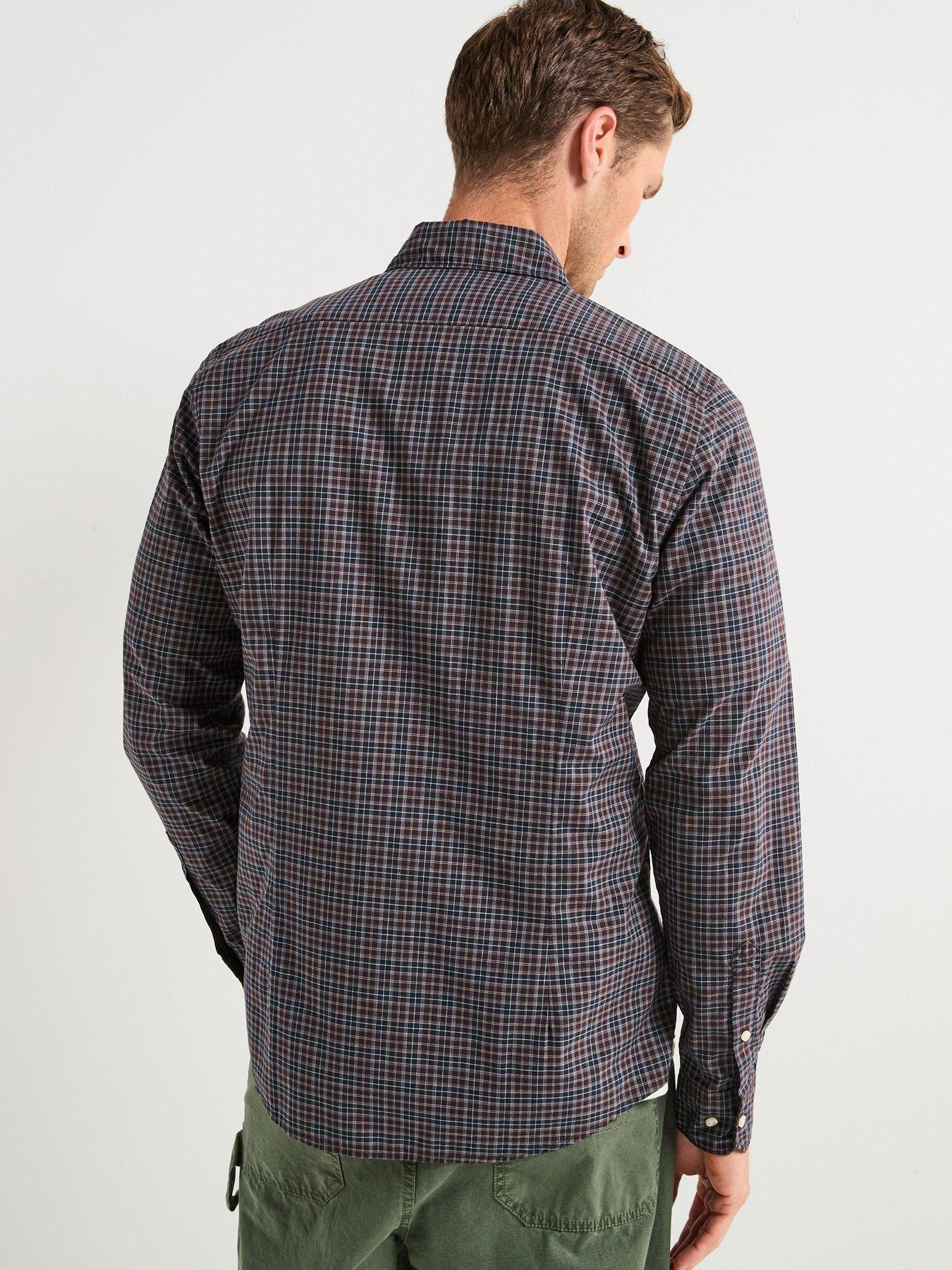 Image 2 of 6 of Barbour Lomond Long Sleeve Tailored Fit Tartan Shirt - Blue