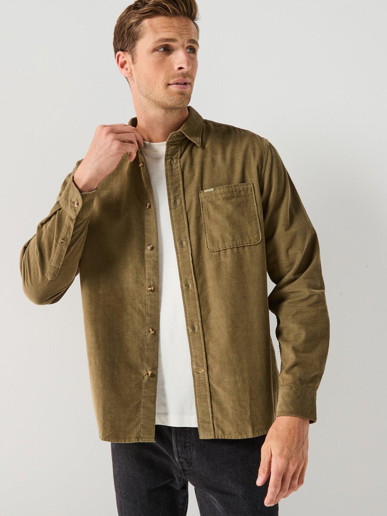 Barbour Bramside Relaxed Fit Cord Shirt - Khaki