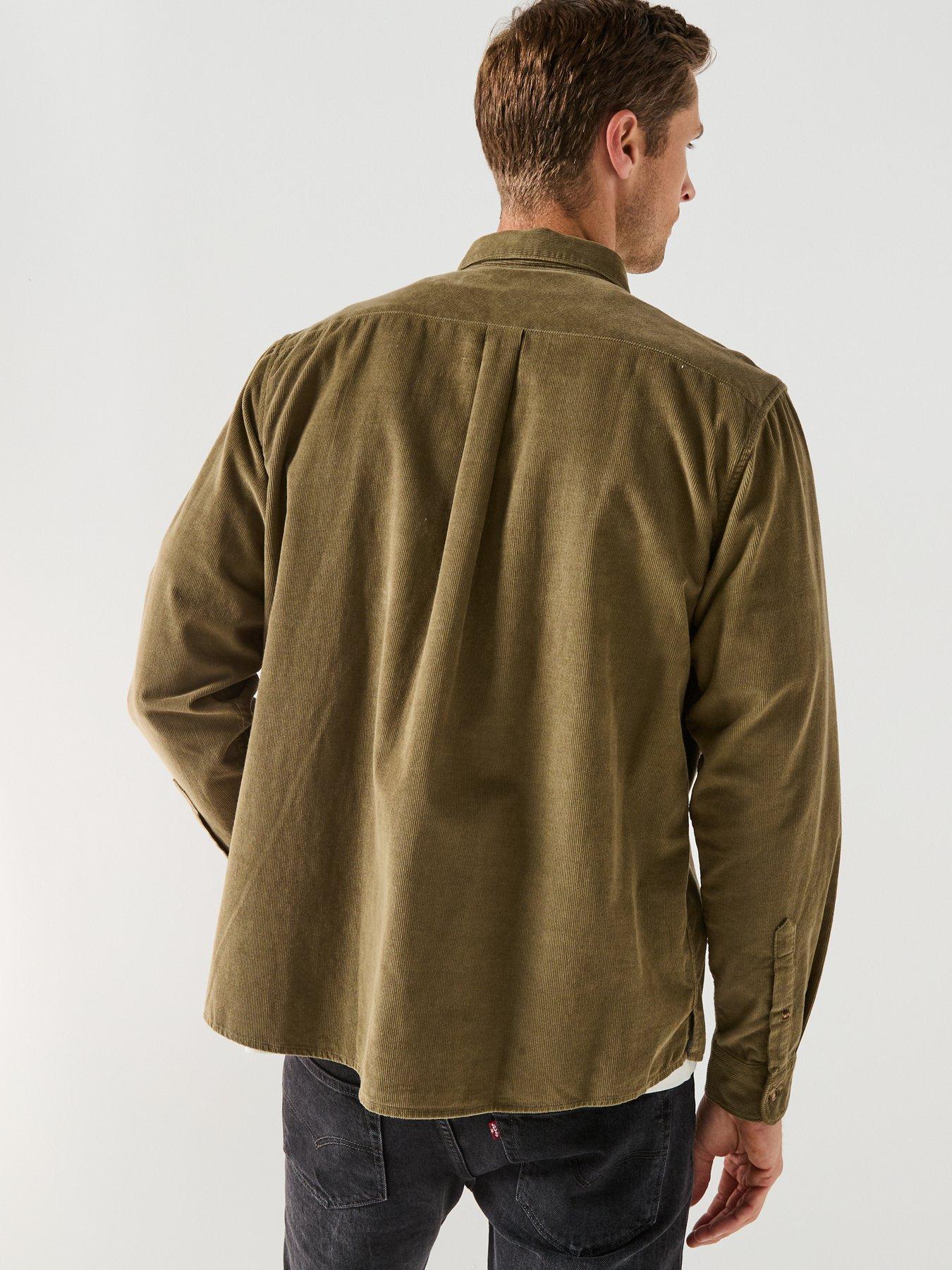 Image 2 of 5 of Barbour Bramside Relaxed Fit Cord Shirt - Khaki