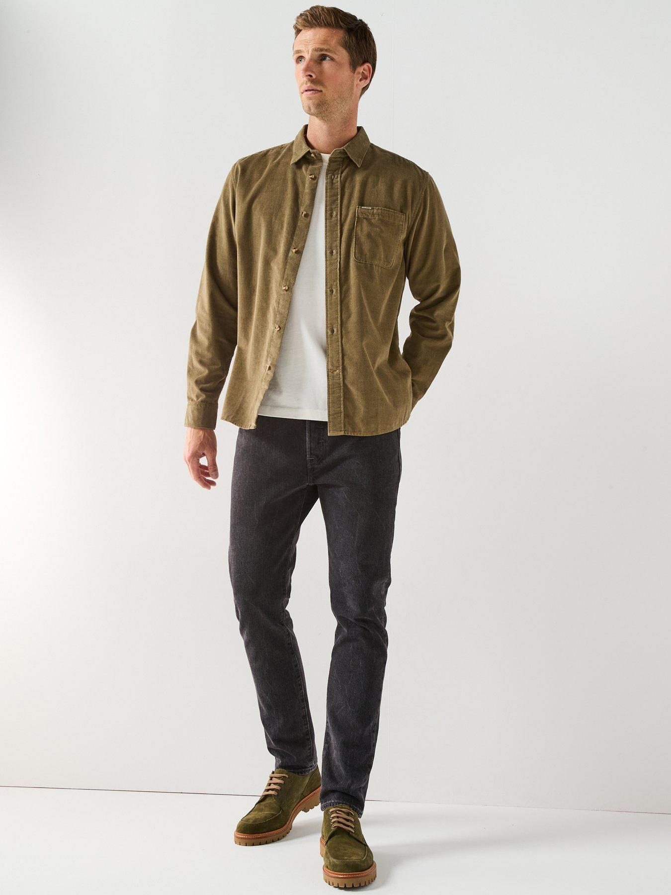 Image 3 of 5 of Barbour Bramside Relaxed Fit Cord Shirt - Khaki
