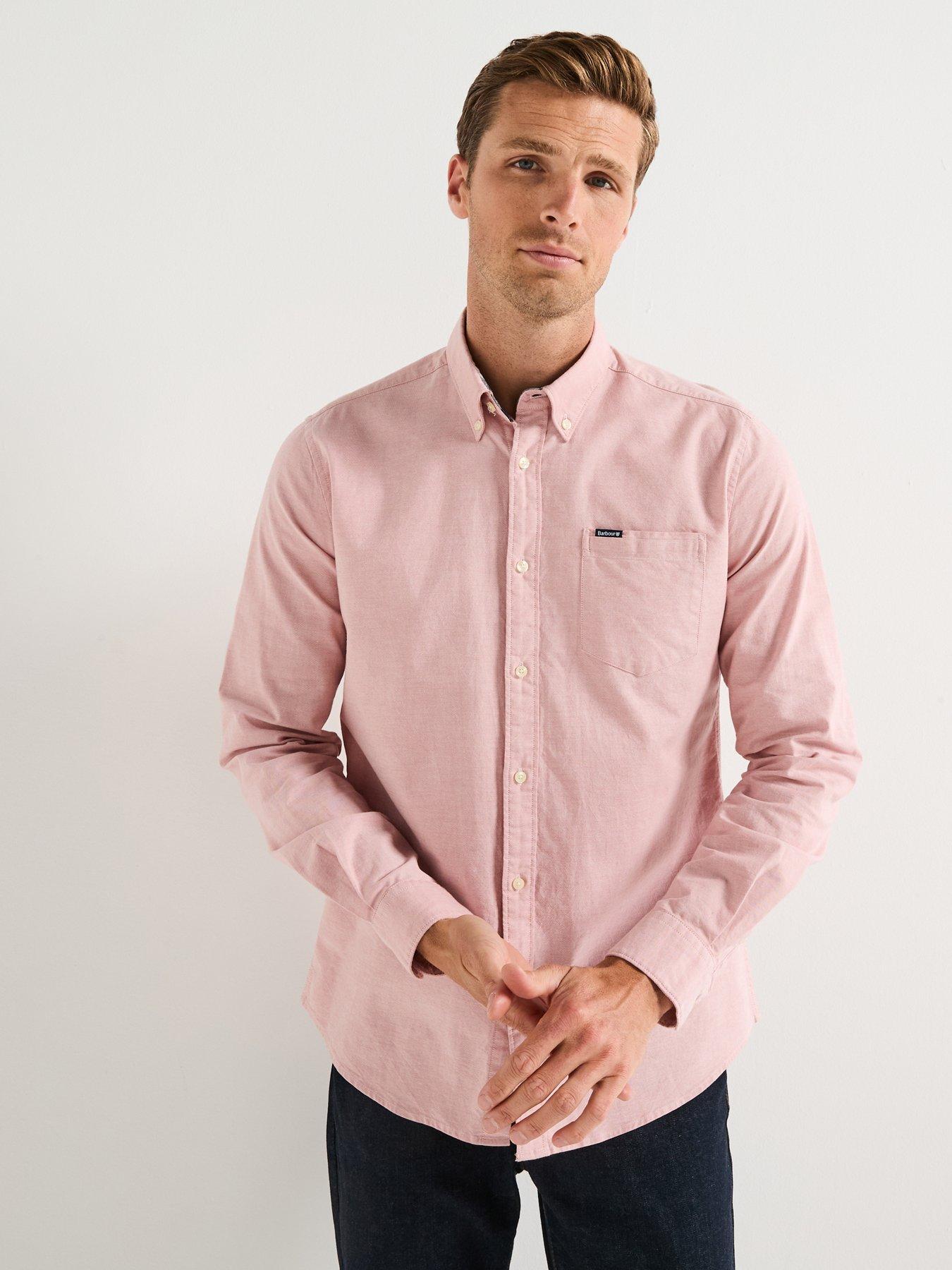 undefined Marsden Tailored Fit Oxford Shirt- Light Pink