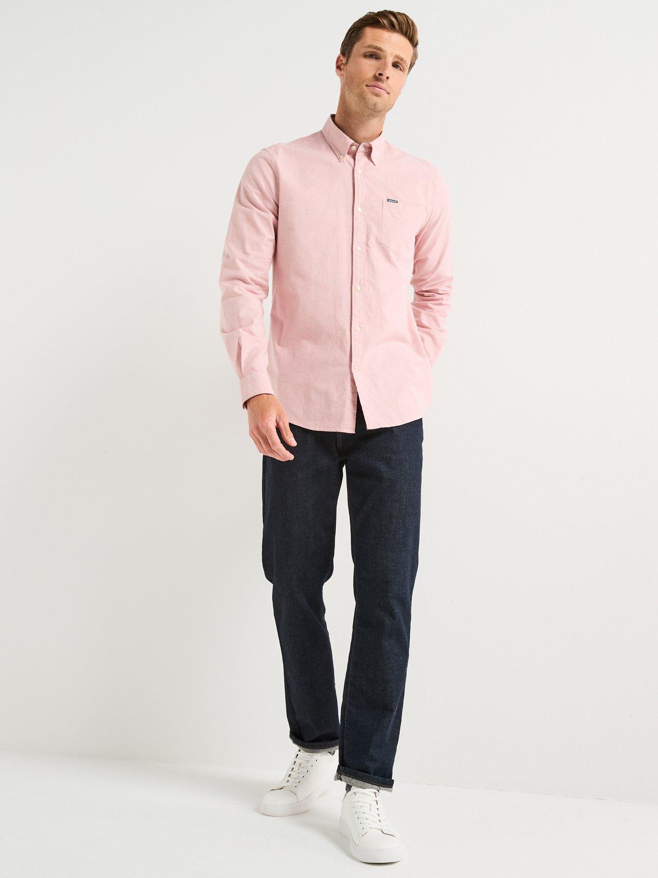 Image 3 of 6 of Barbour Marsden Tailored Fit Oxford Shirt- Light Pink