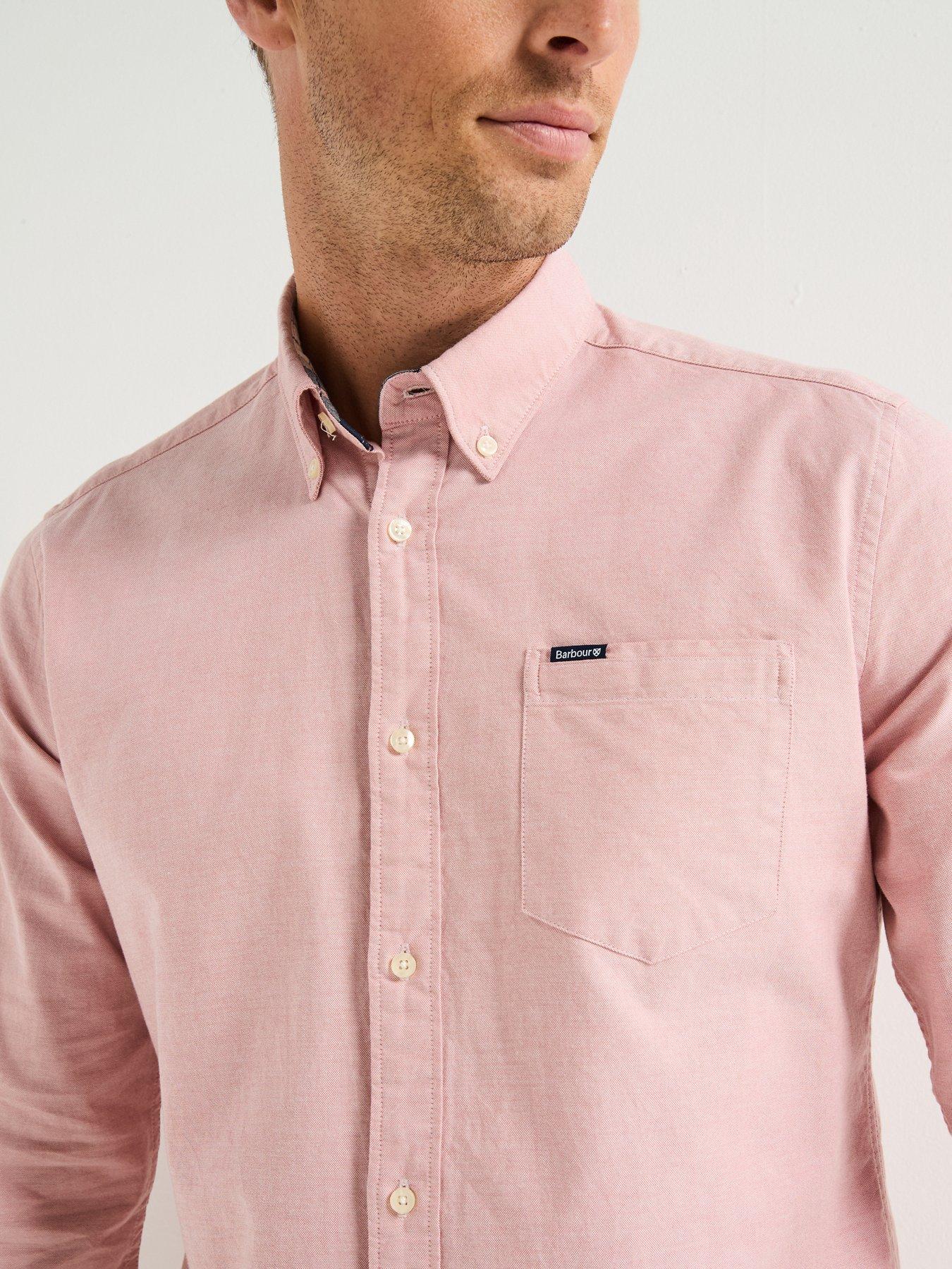 Image 4 of 6 of Barbour Marsden Tailored Fit Oxford Shirt- Light Pink
