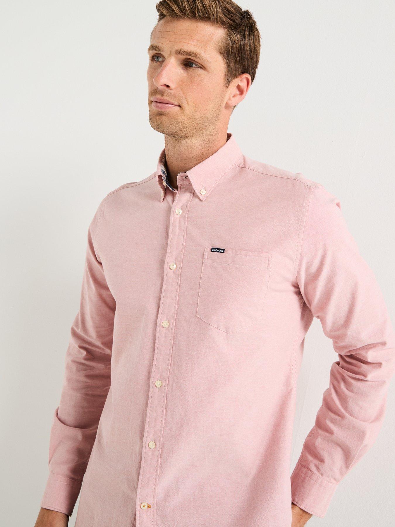 Image 5 of 6 of Barbour Marsden Tailored Fit Oxford Shirt- Light Pink