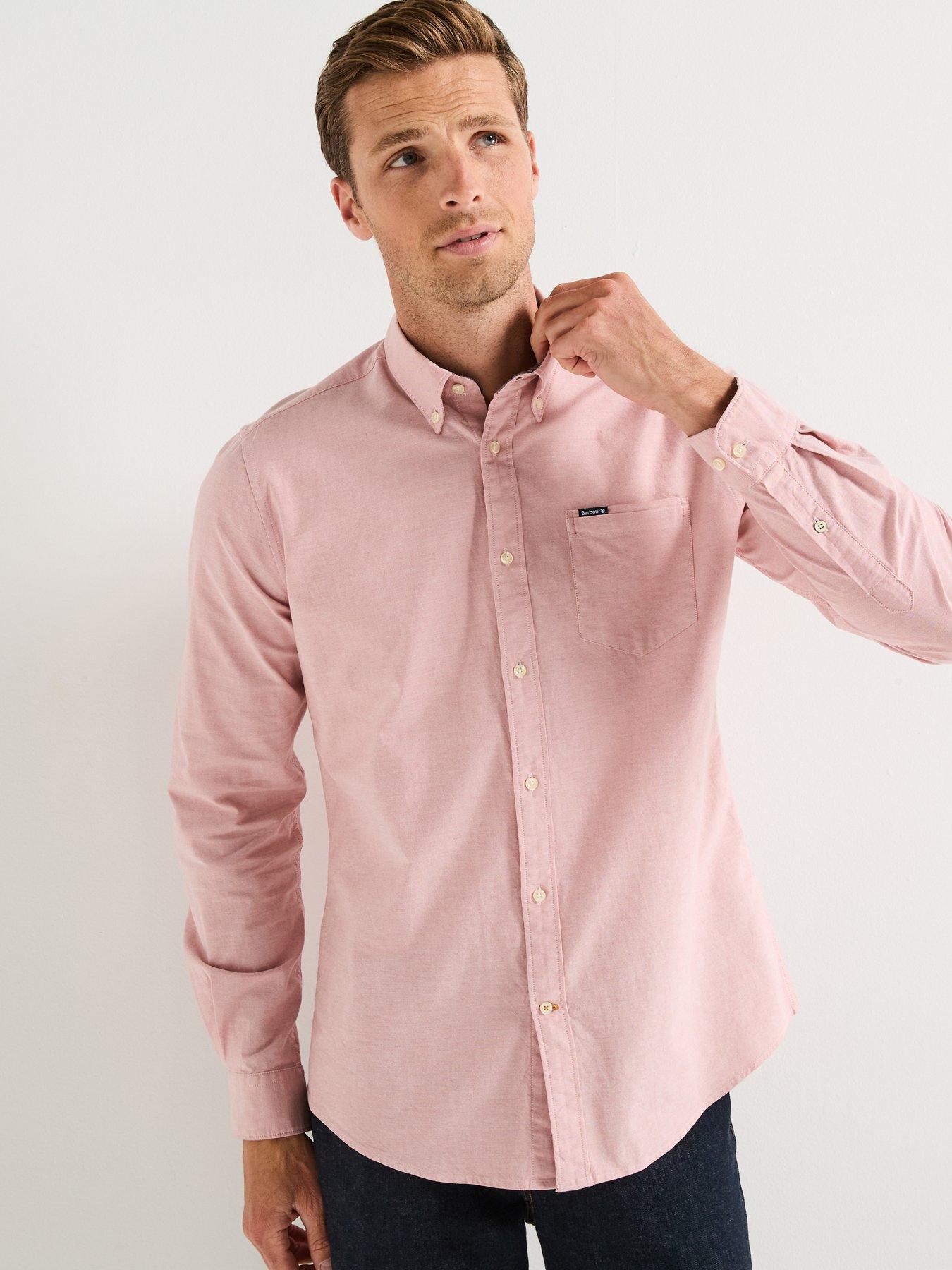 Image 6 of 6 of Barbour Marsden Tailored Fit Oxford Shirt- Light Pink