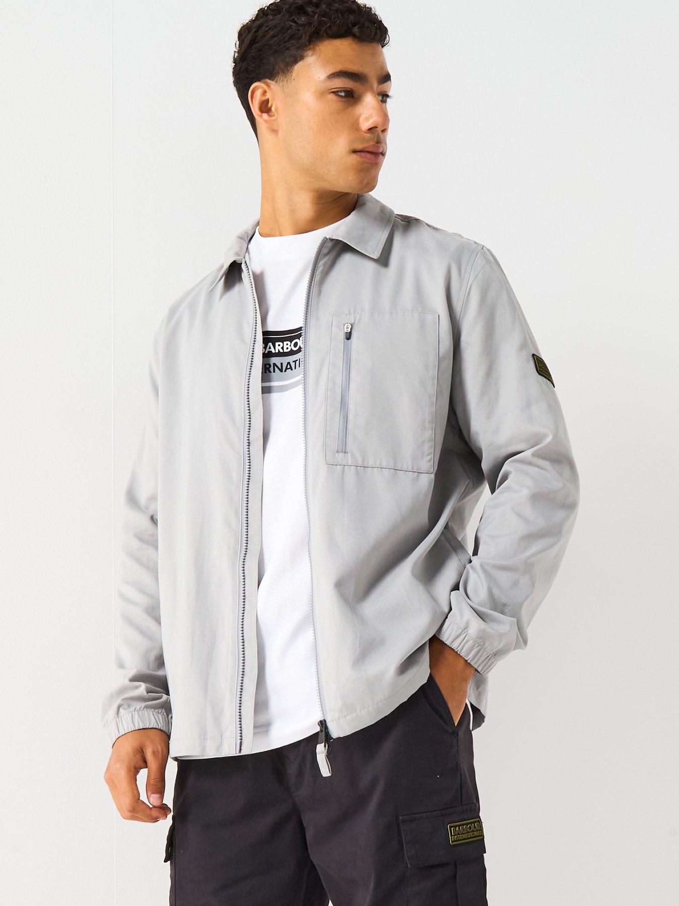 undefined Coil Nylon Overshirt- Grey