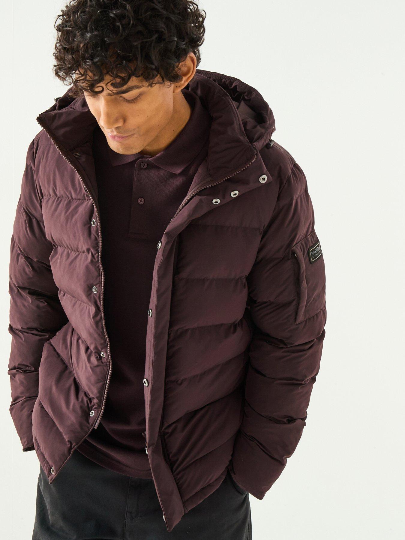  image of barbour-international-daleson-padded-jacket--dark-red