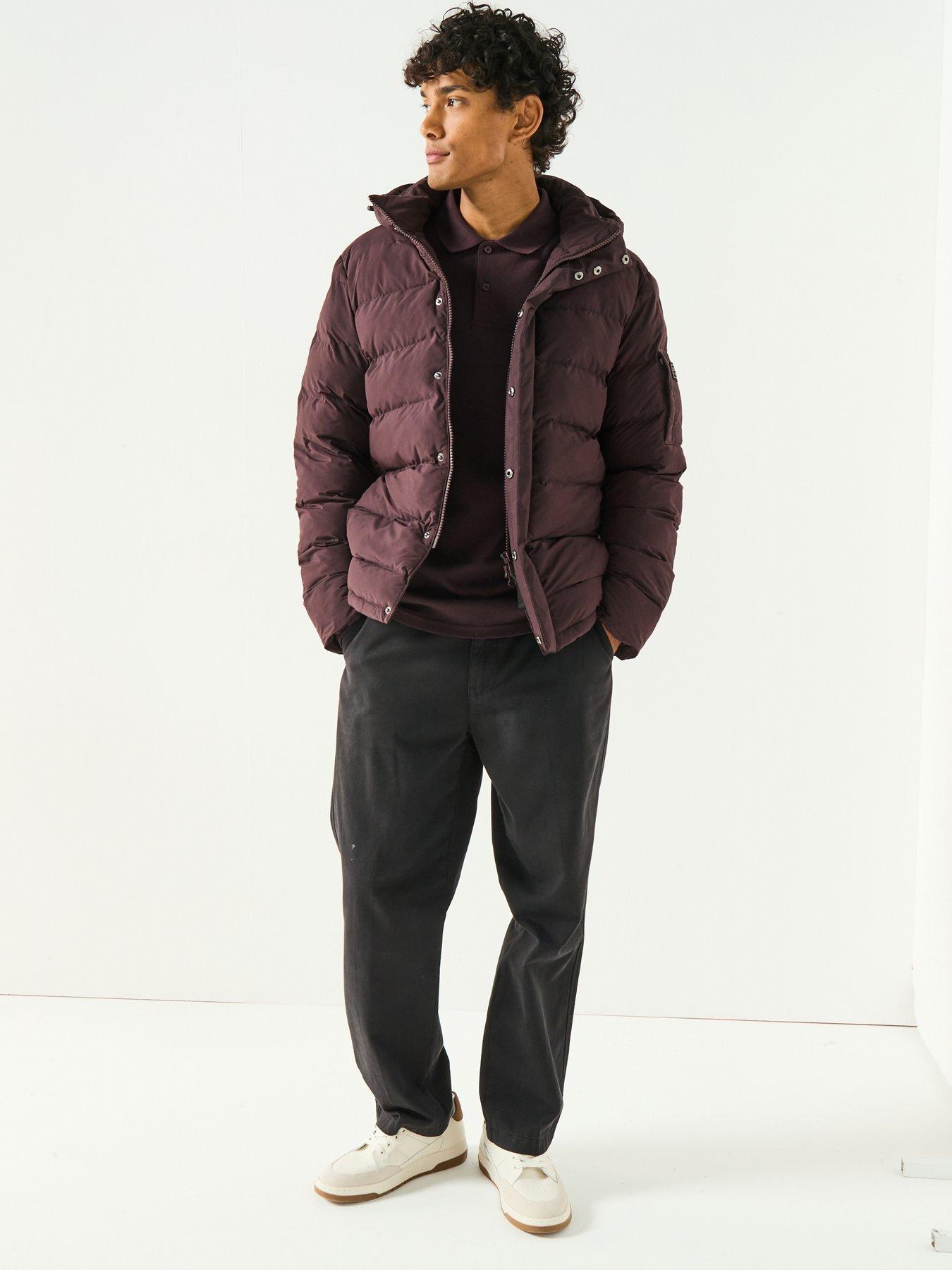  image of barbour-international-daleson-padded-jacket--dark-red