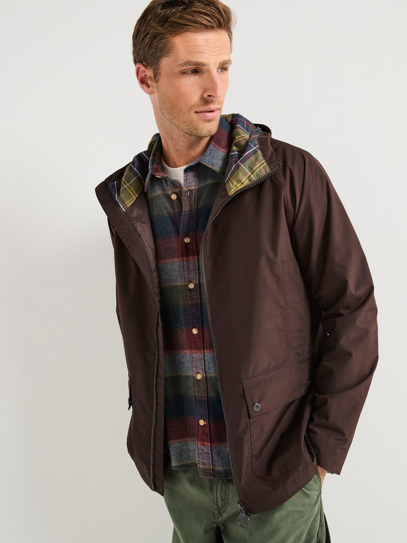 Barbour Domus Hooded Waterproof Jacket - Brown
