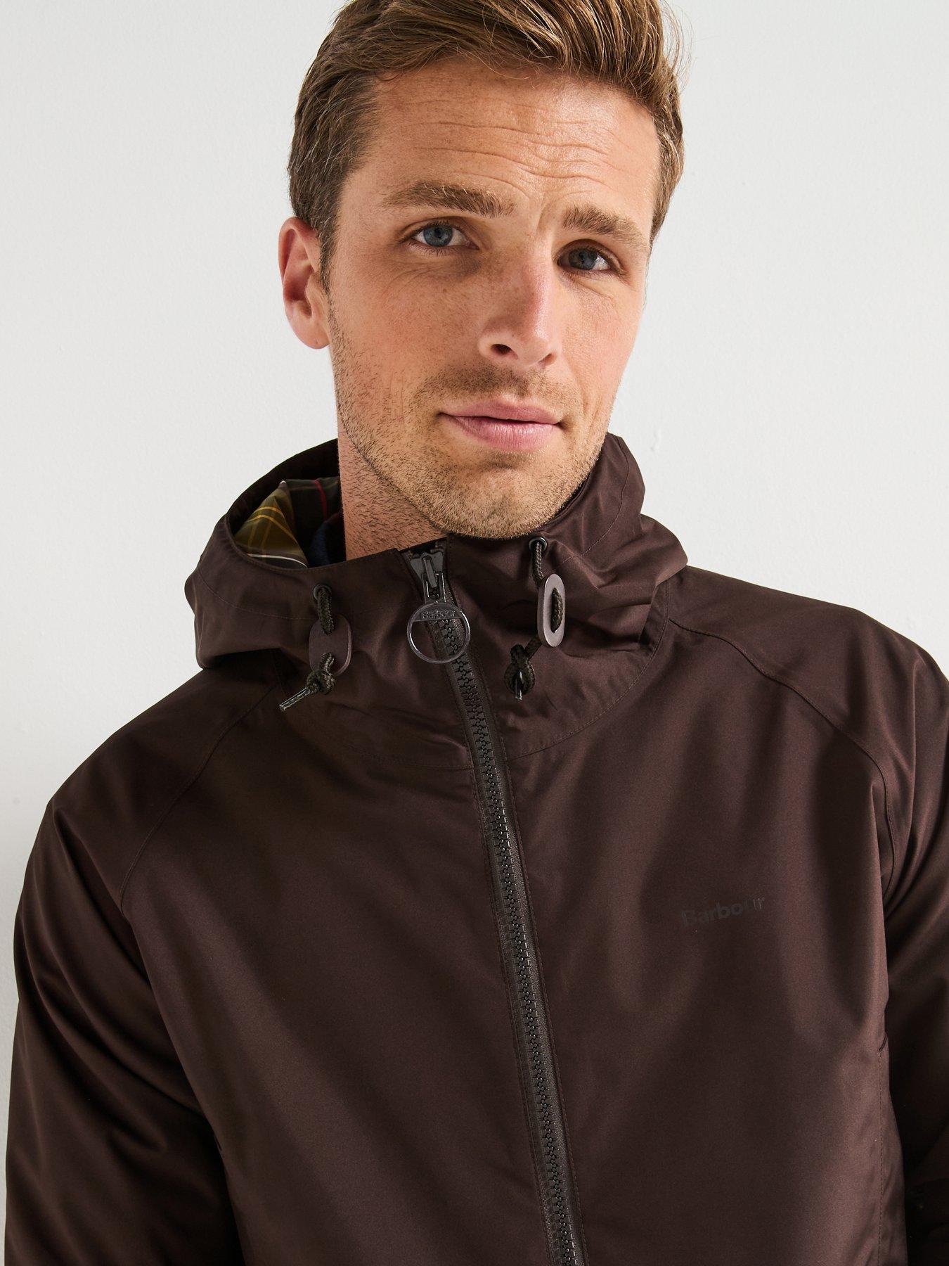 Image 4 of 6 of Barbour Domus Hooded Waterproof Jacket - Brown