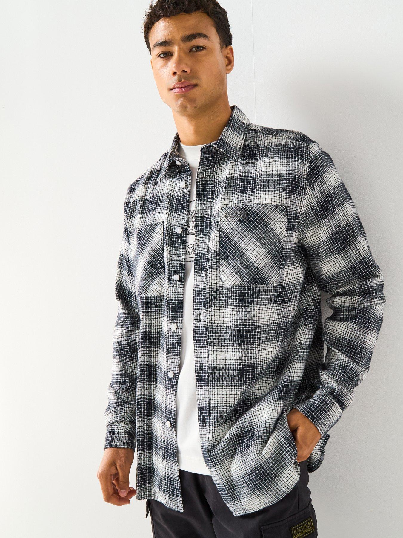 Image 1 of 5 of Barbour International Ashby Ombre Shirt- Black