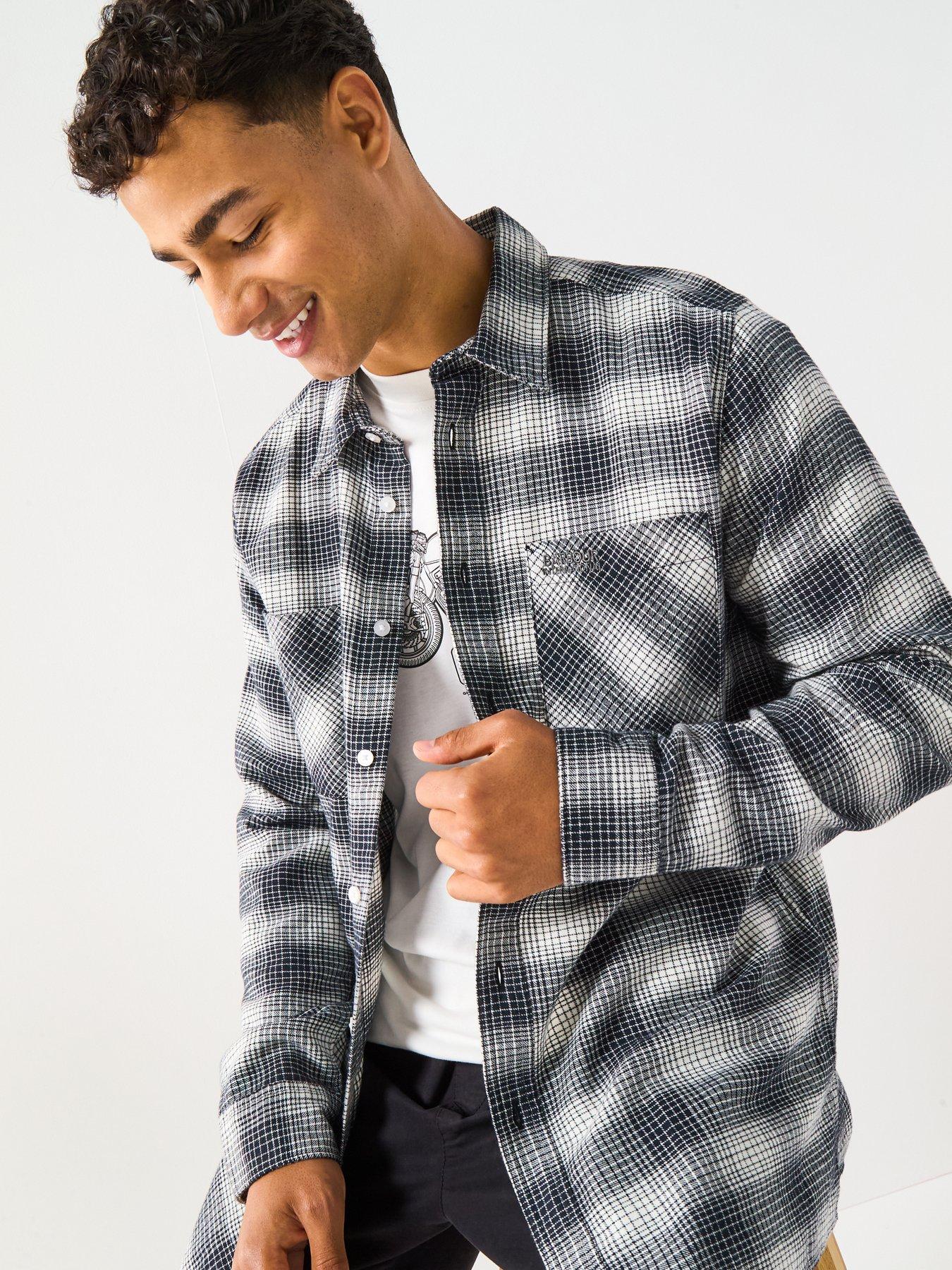 Image 4 of 5 of Barbour International Ashby Ombre Shirt- Black