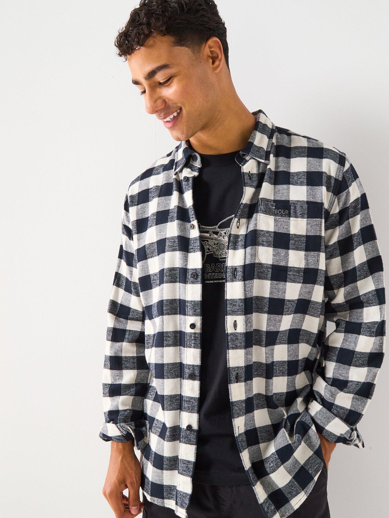 Barbour International Blackstreak Check Shirt- Black