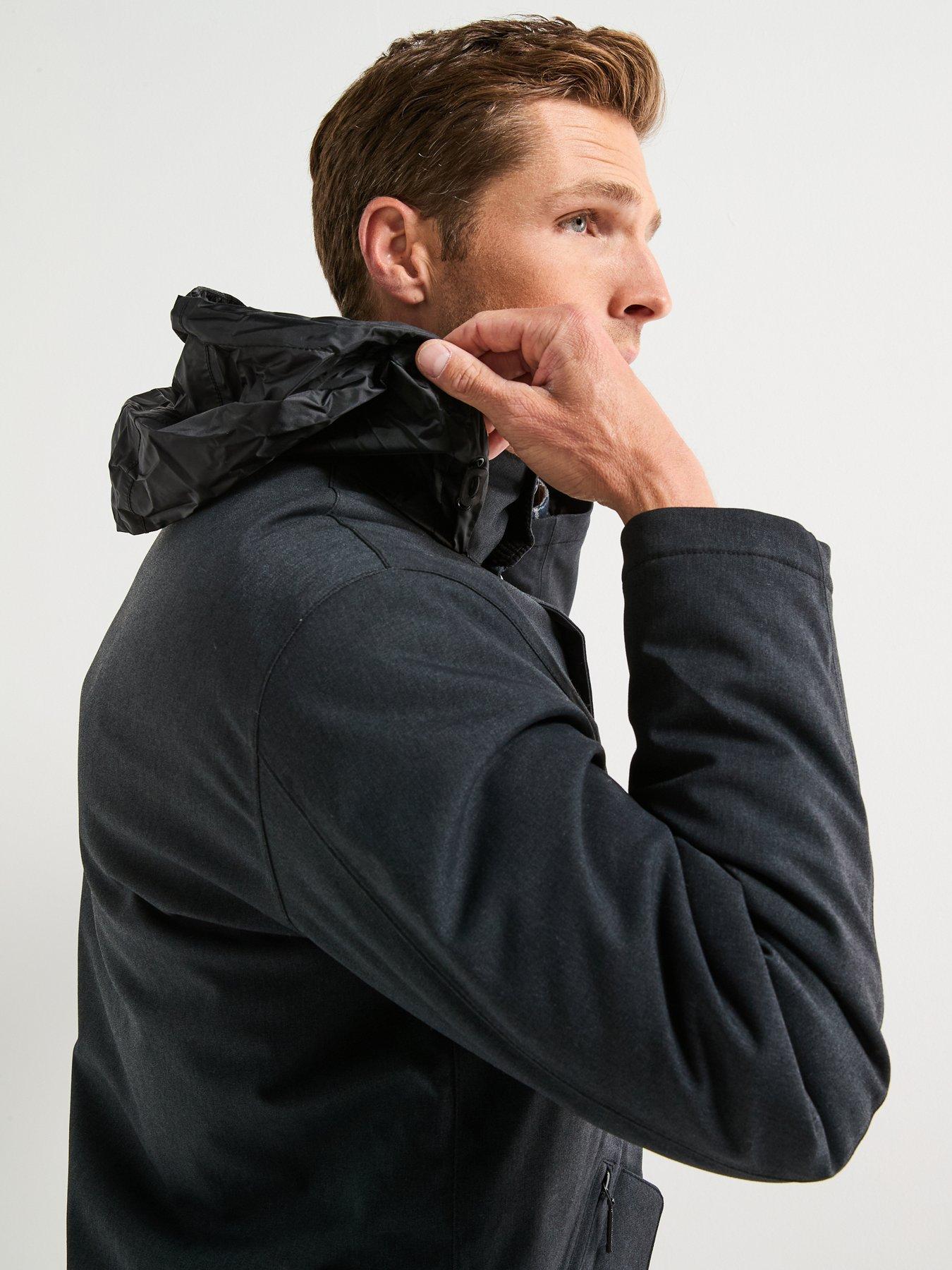  image of barbour-winter-powell-waterproof-jacket--black