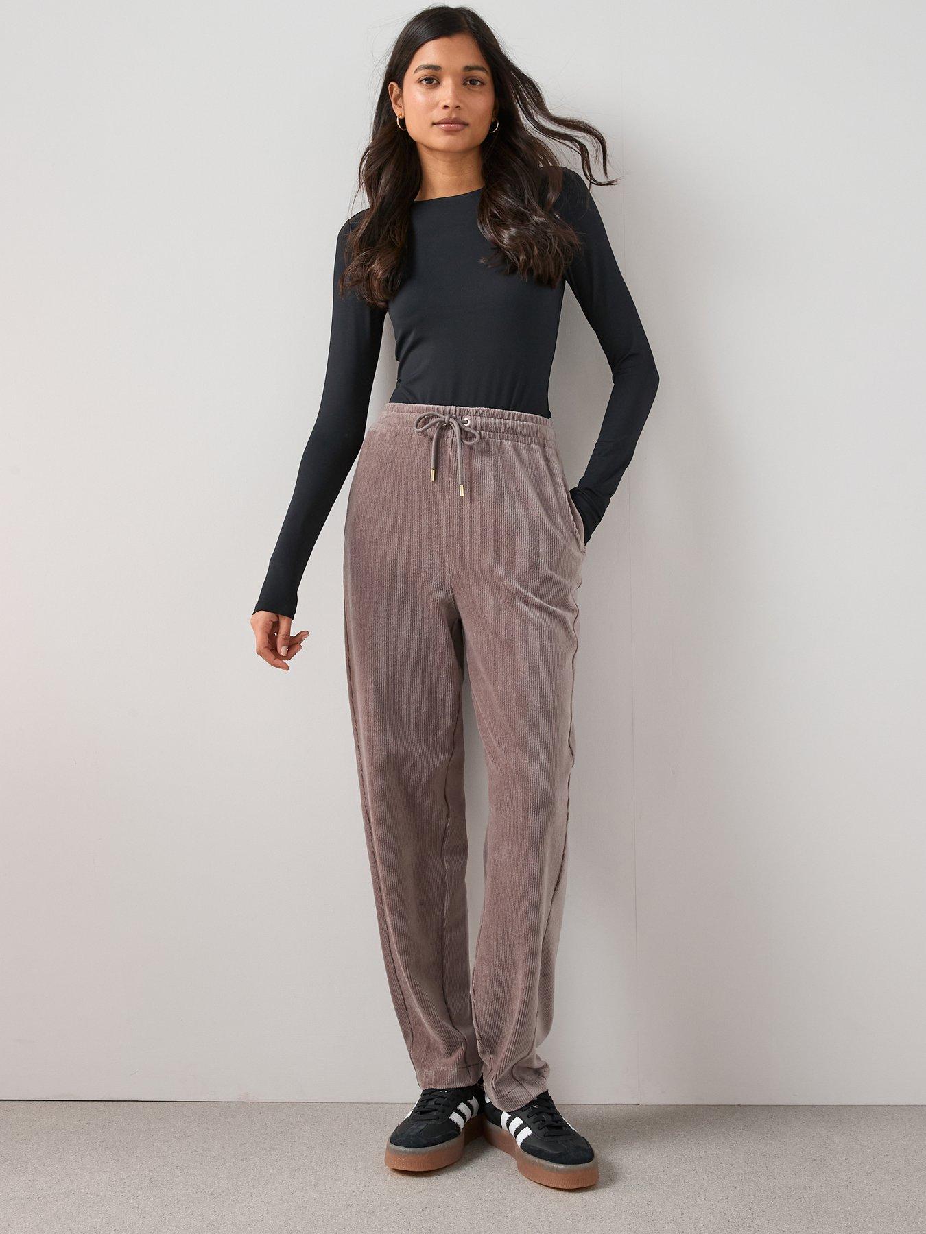 Image 3 of 6 of The Very Collection Barrel Cord Trousers - Grey
