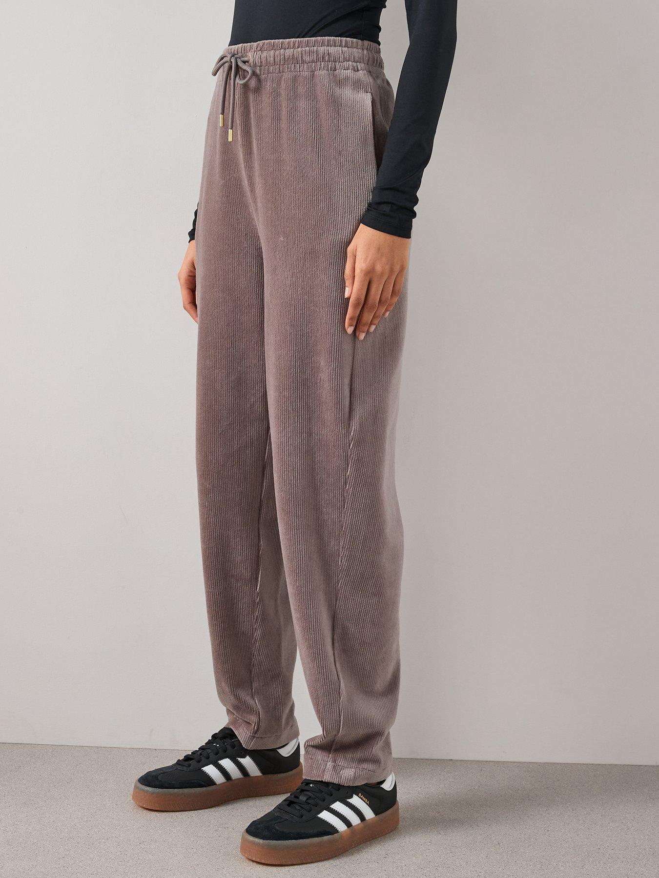 Image 4 of 6 of The Very Collection Barrel Cord Trousers - Grey