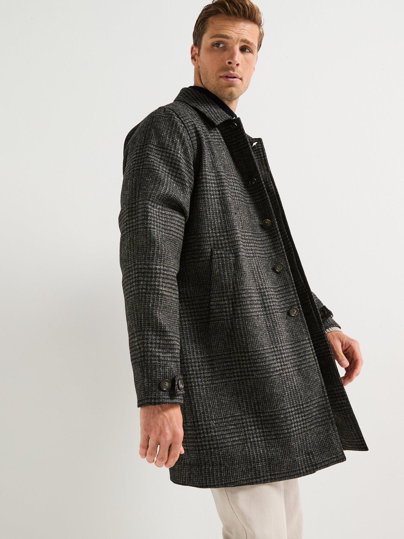 Image 6 of 6 of Barbour Lorden Wool Overcoat- Black