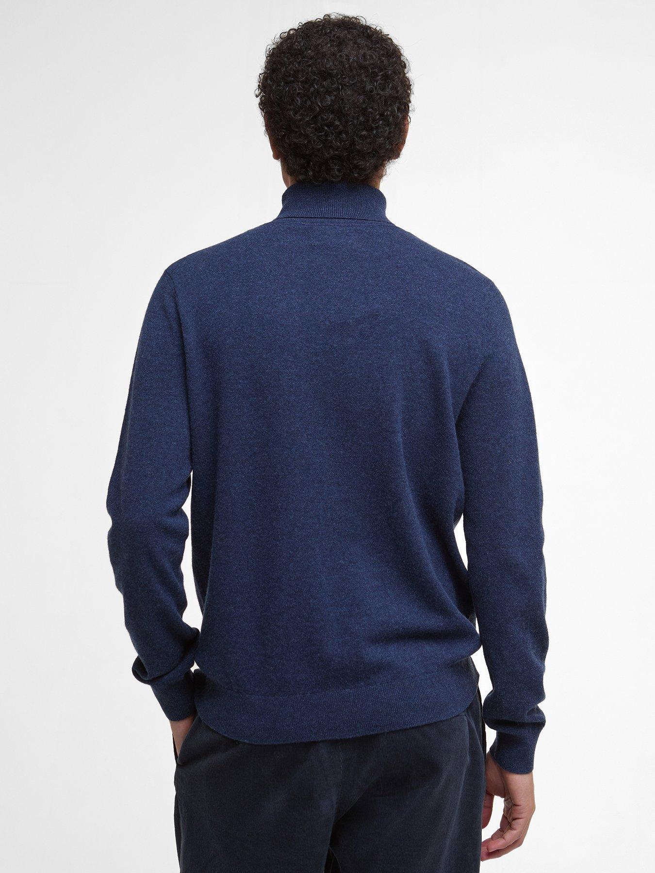 Image 2 of 6 of Barbour Hector Roll Neck Knitted Jumper - Navy