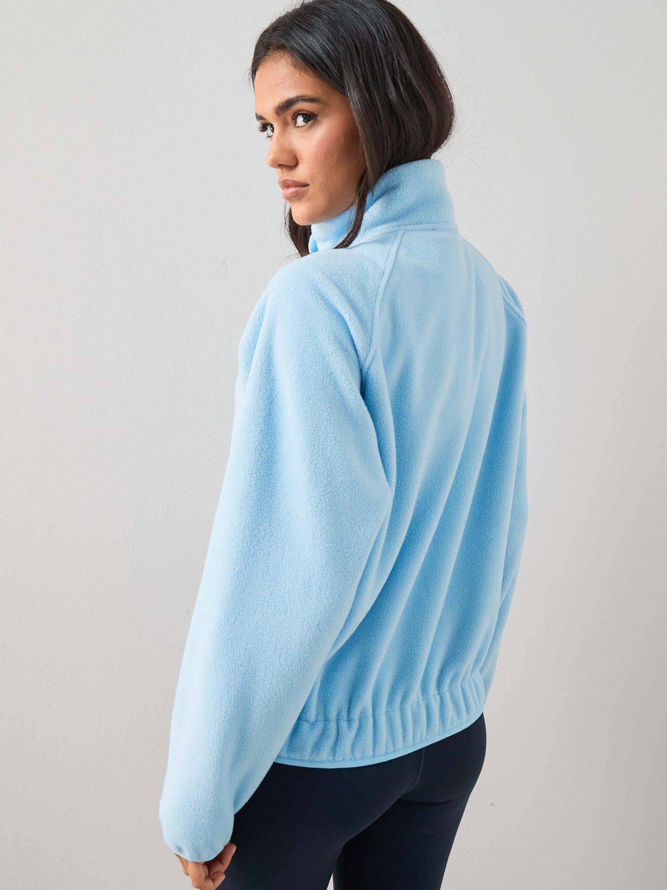 Image 2 of 7 of The Very Collection Fleece Button Through Jacket - Blue