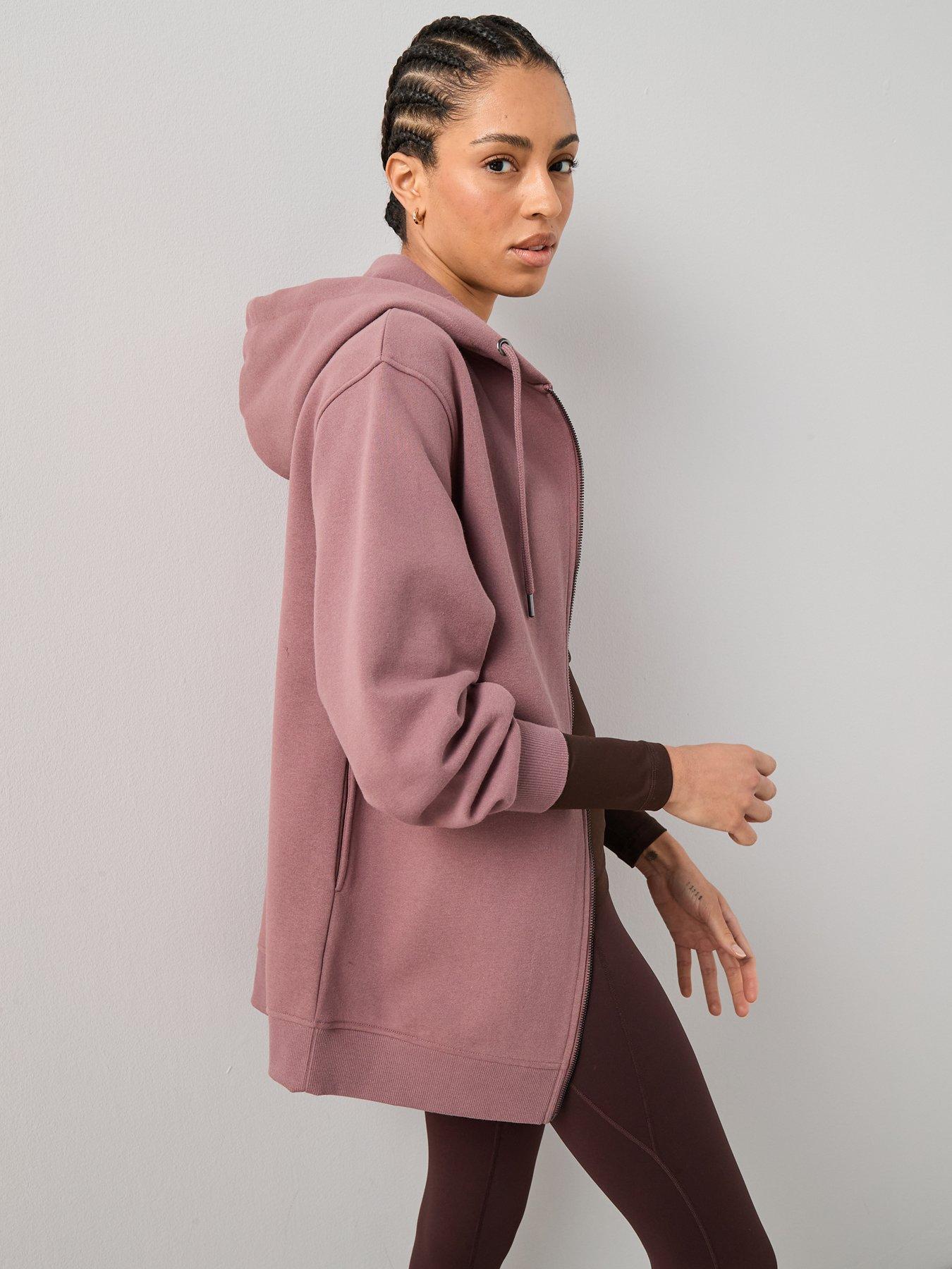 Image 4 of 6 of The Very Collection Zip Through Hoodie - Pink