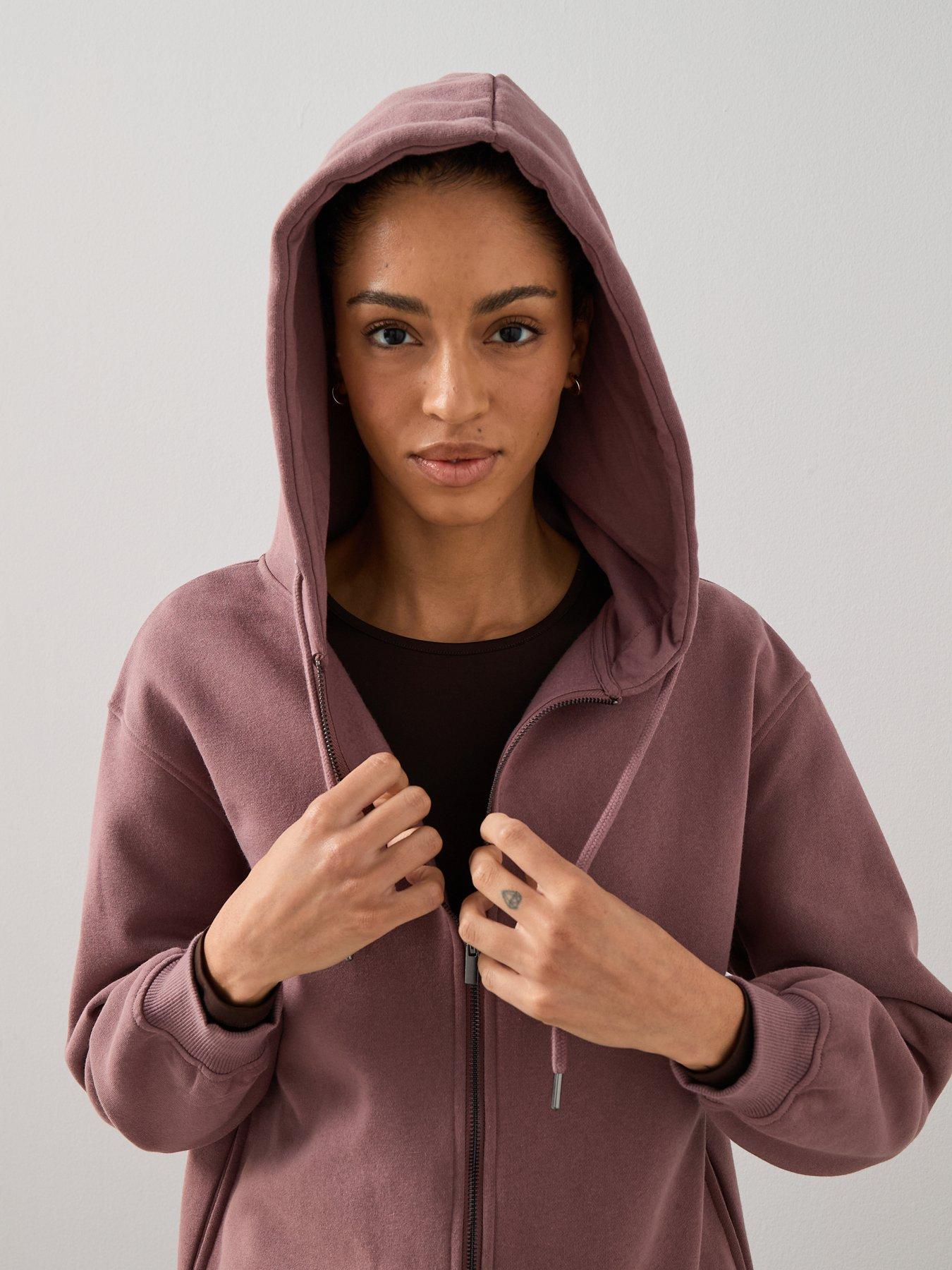 Image 5 of 6 of The Very Collection Zip Through Hoodie - Pink