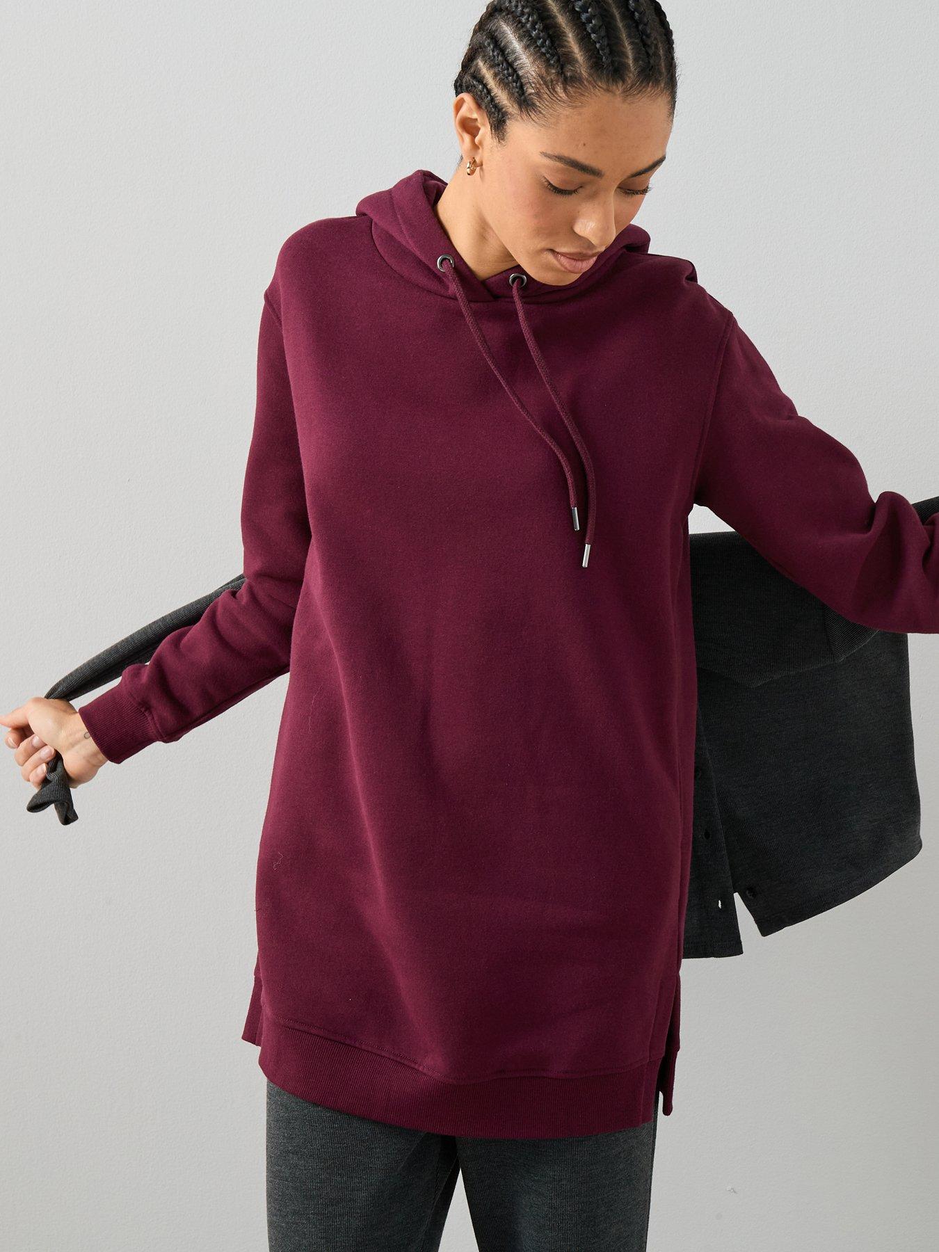 Image 1 of 7 of The Very Collection Hoodie With Side Splits - Purple