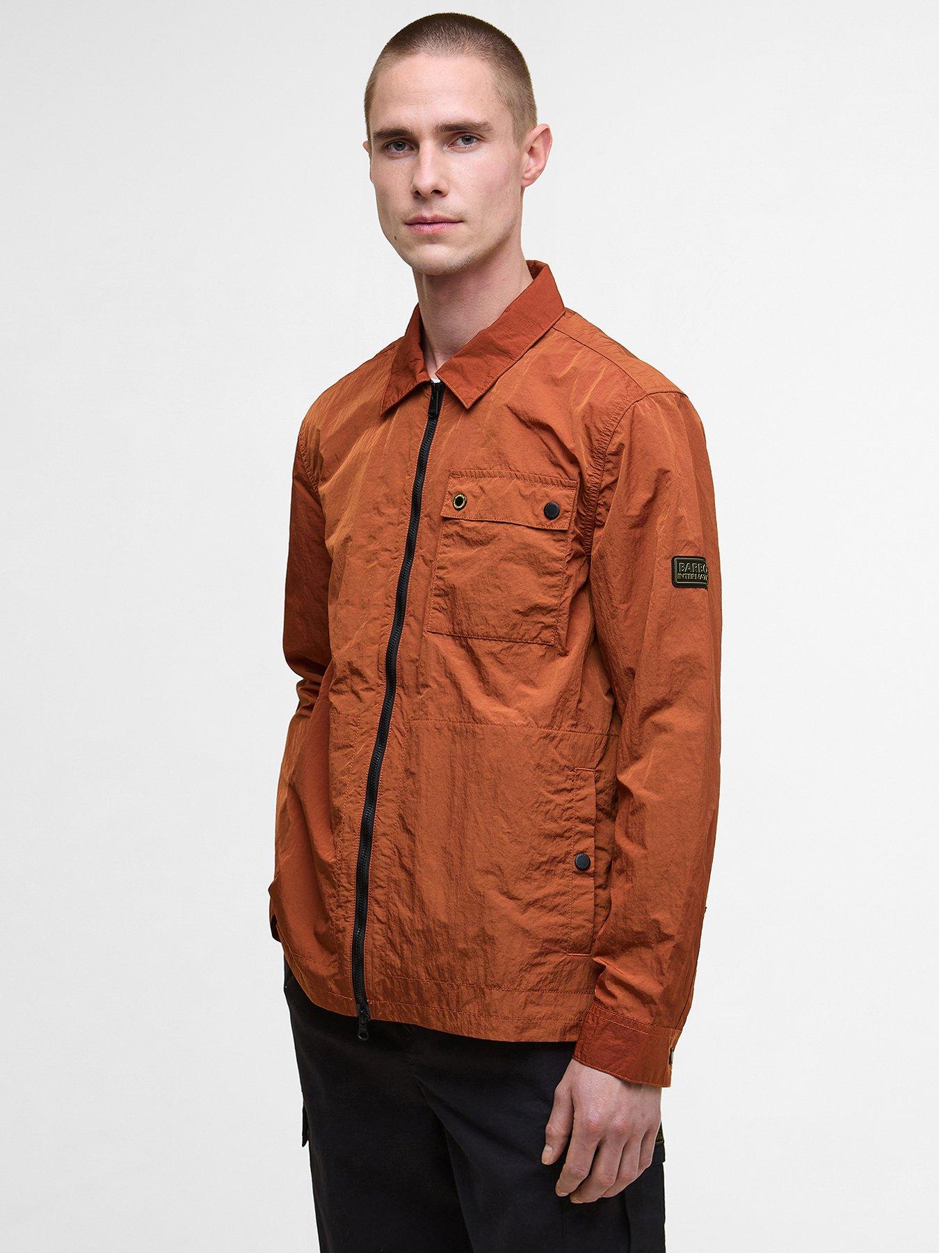 undefined Inline Zipped Overshirt- Dark Orange
