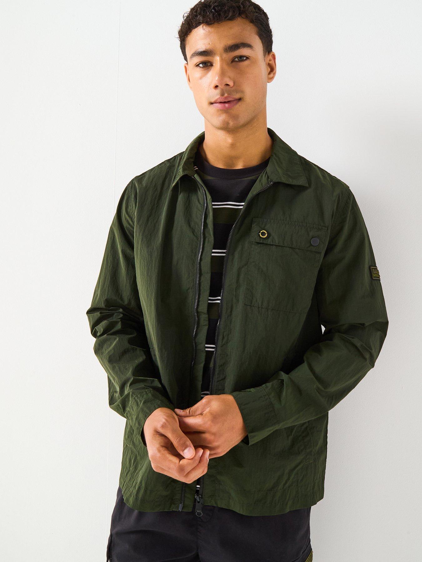undefined Inline Zipped Overshirt - Dark Green