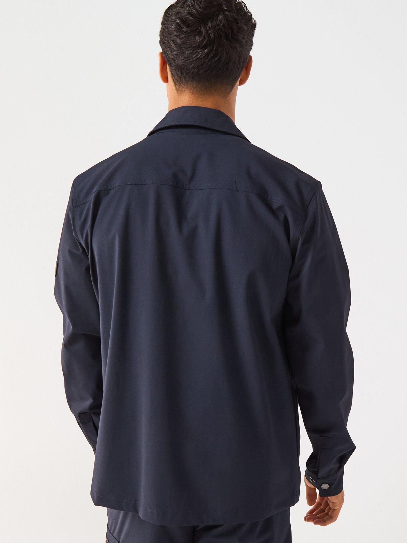 stillFront image of barbour-international-ash-overshirt--navy