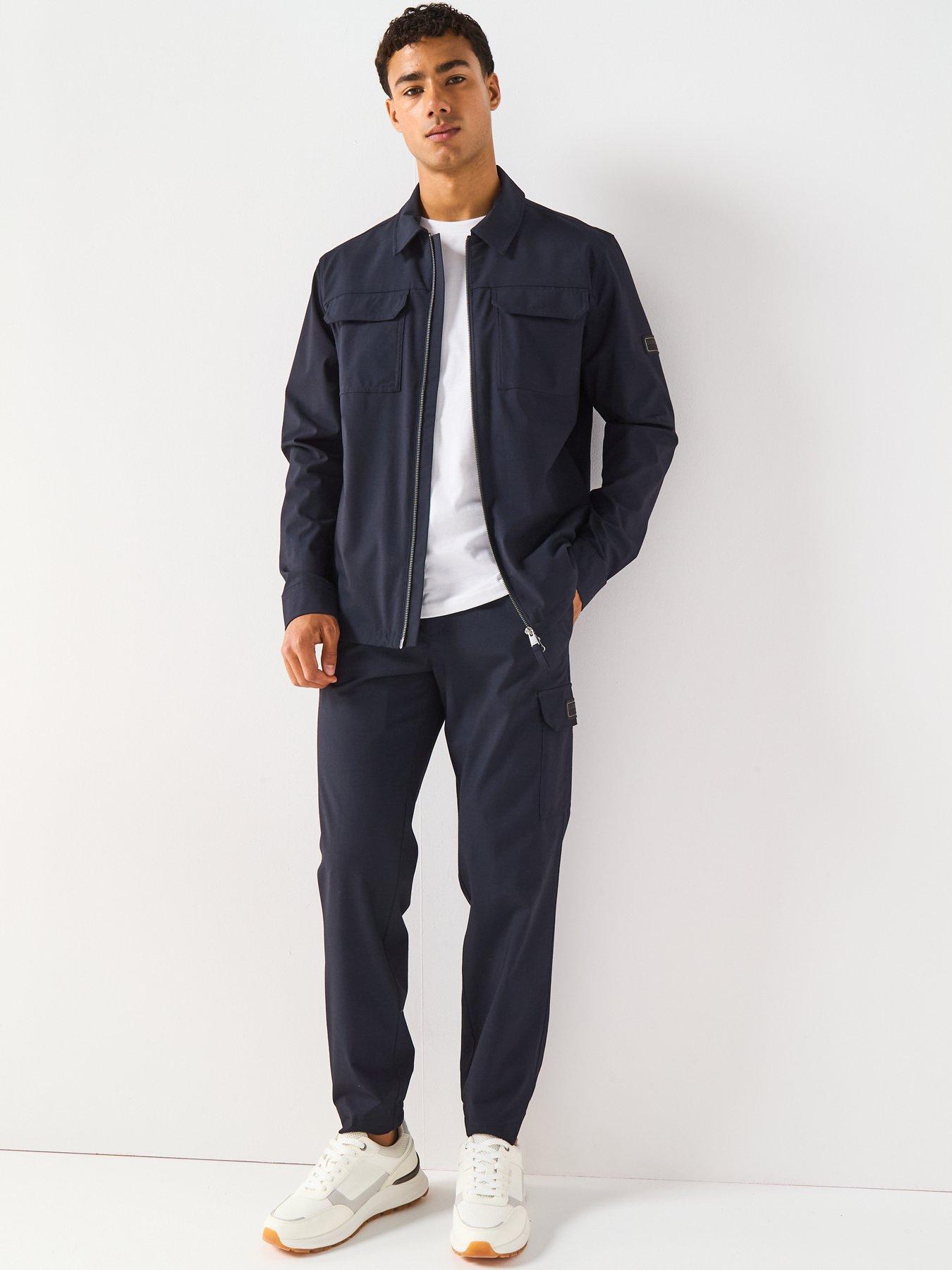  image of barbour-international-ash-overshirt--navy