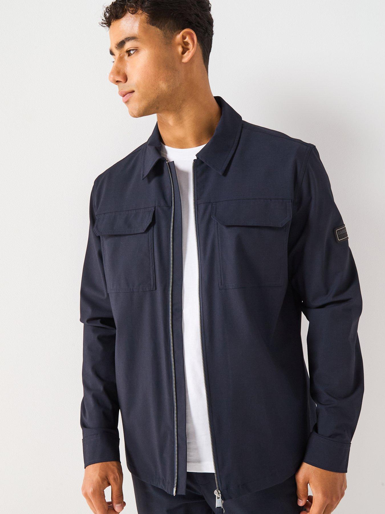  image of barbour-international-ash-overshirt--navy