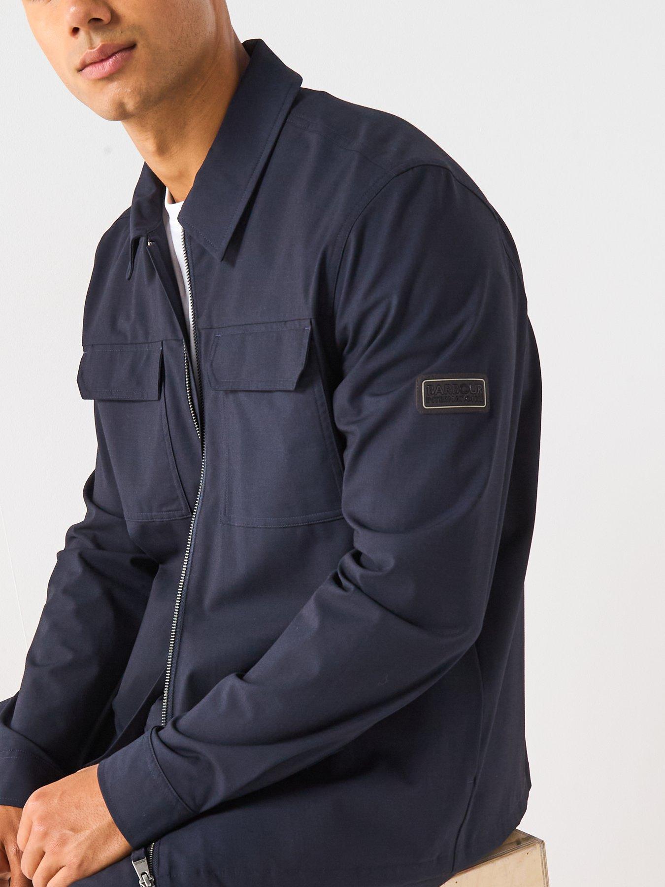  image of barbour-international-ash-overshirt--navy