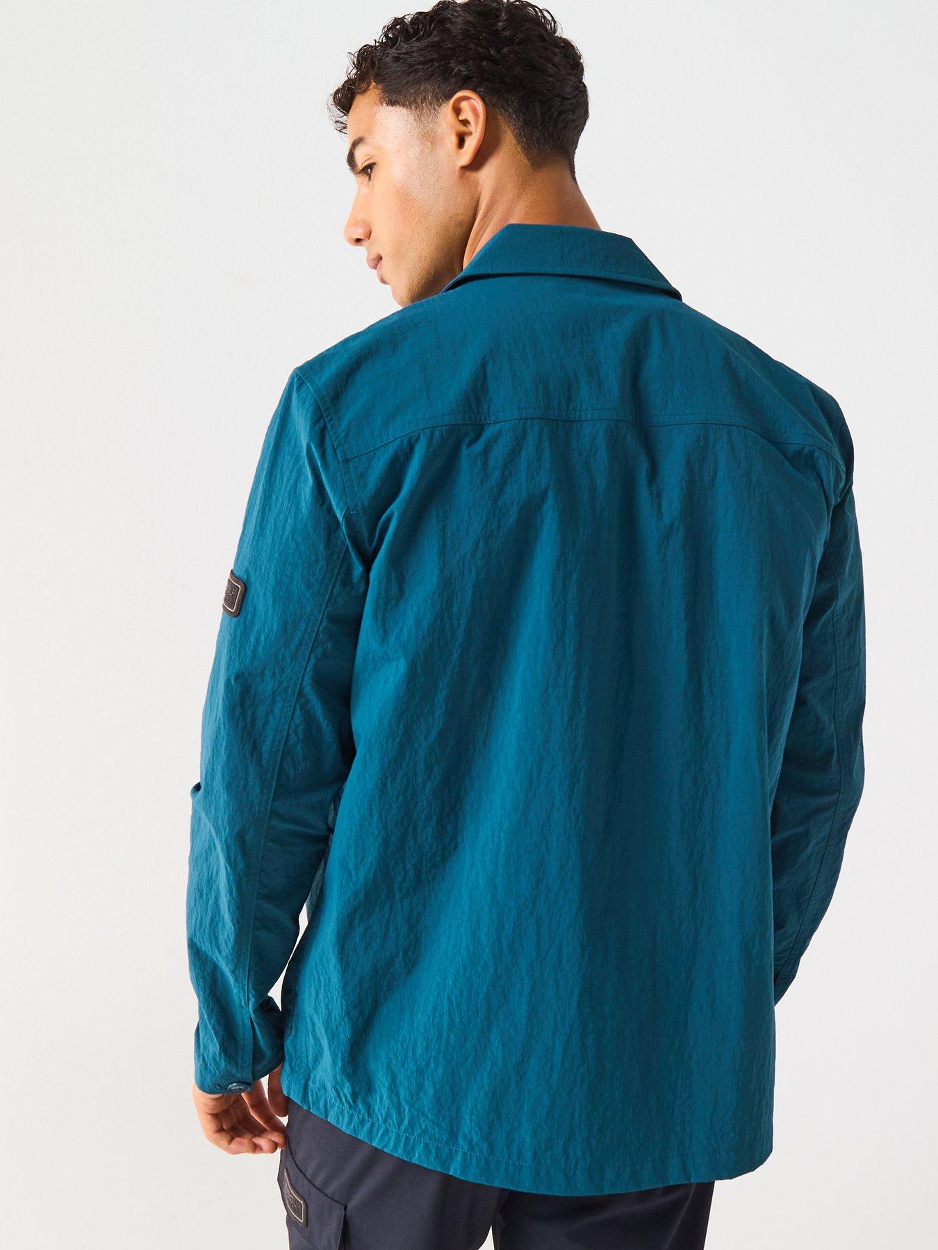 stillFront image of barbour-international-douglas-nylon-overshirt--dark-green