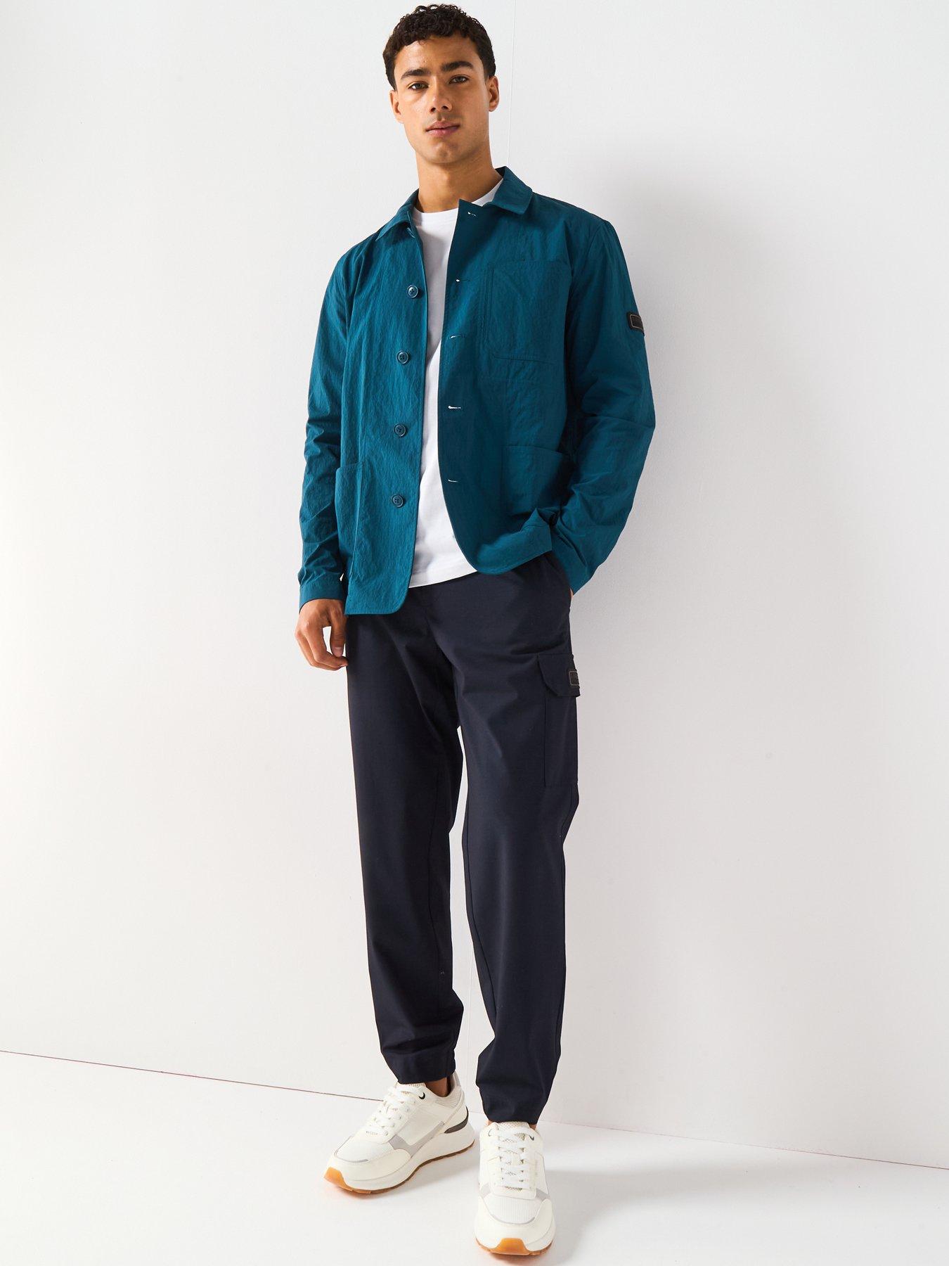Image 4 of 6 of Barbour International Douglas Nylon Overshirt- Emerald