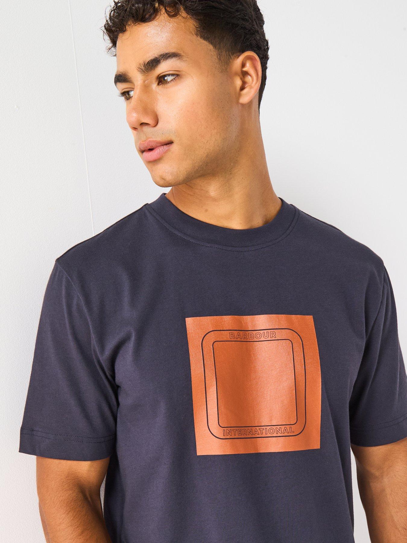 Image 5 of 5 of Barbour International Loop Graphic T-Shirt- Navy