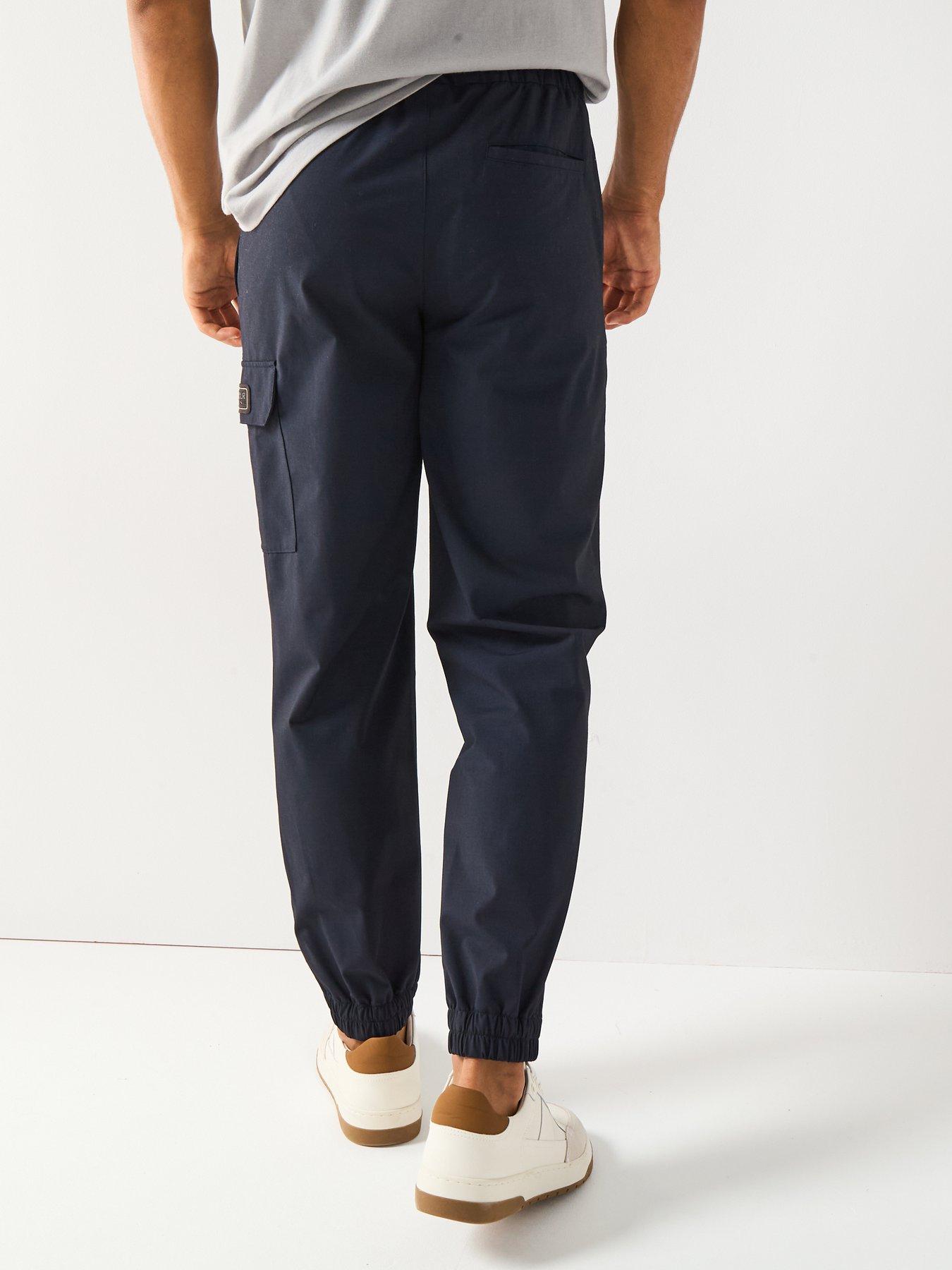  image of barbour-international-ash-trousers-navy