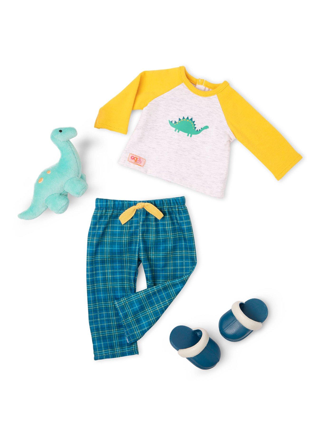 Our Generation Deluxe Boy Doll  Dinosaur Print Pyjama Outfit