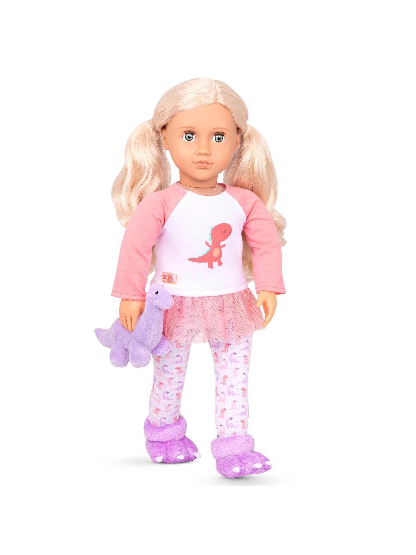  image of our-generation-deluxe-dinosaur-print-pyjama-dollnbspoutfit