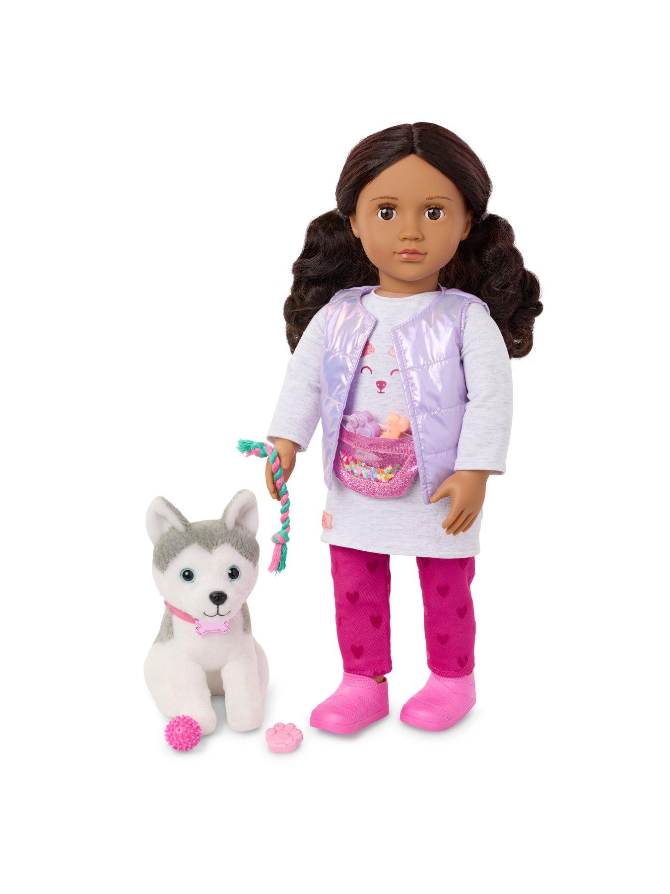 Image 2 of 3 of Our Generation Doll With&nbsp;Metallic Vest And Pup - Estella &amp; Evi