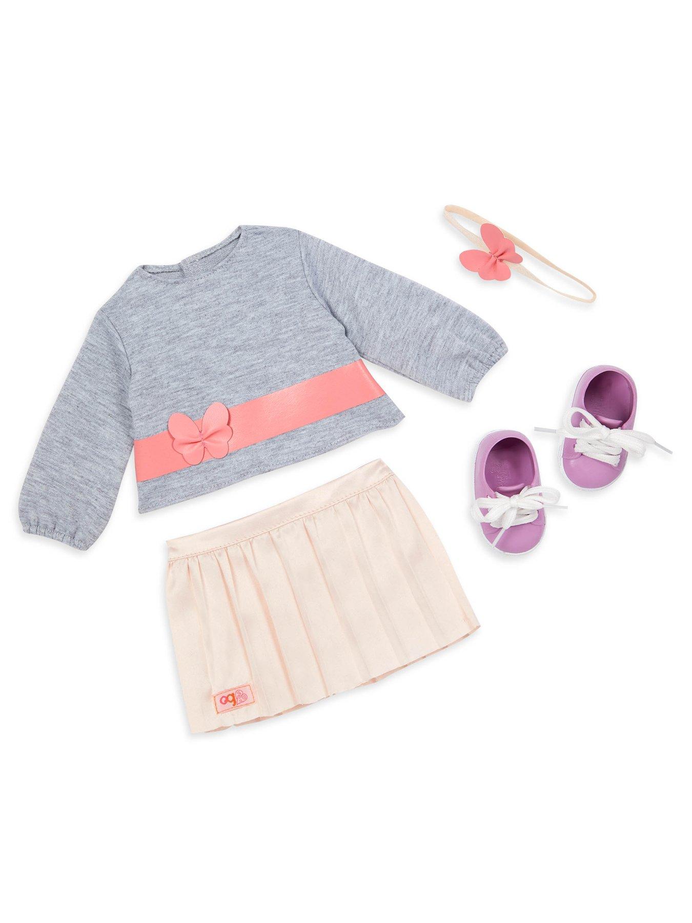 Image 3 of 4 of Doll w/ Pink Pleated Skirt, Mei