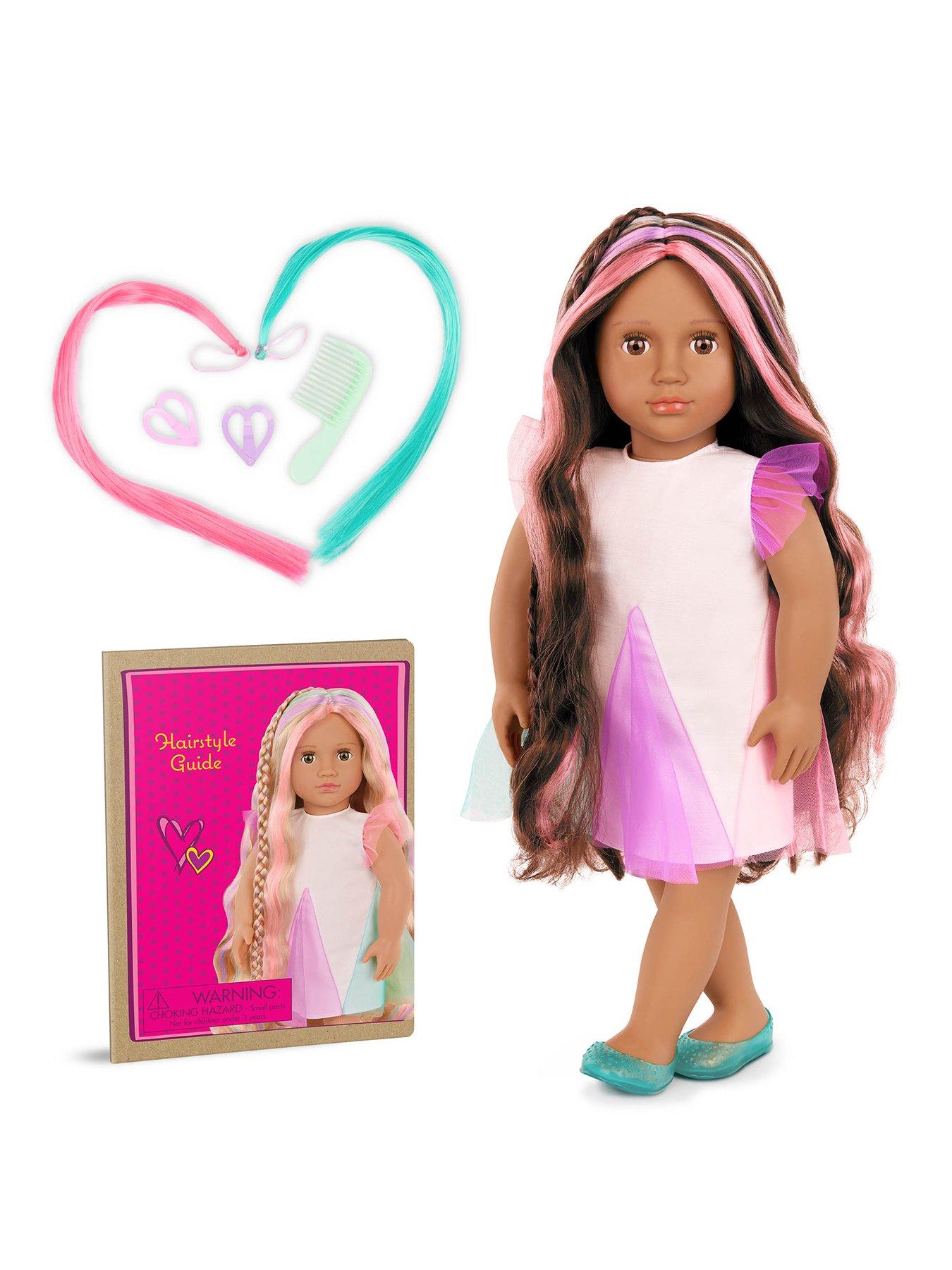 Our Generation Hairgrow Doll W/Rainbow Colored Hair, Tania